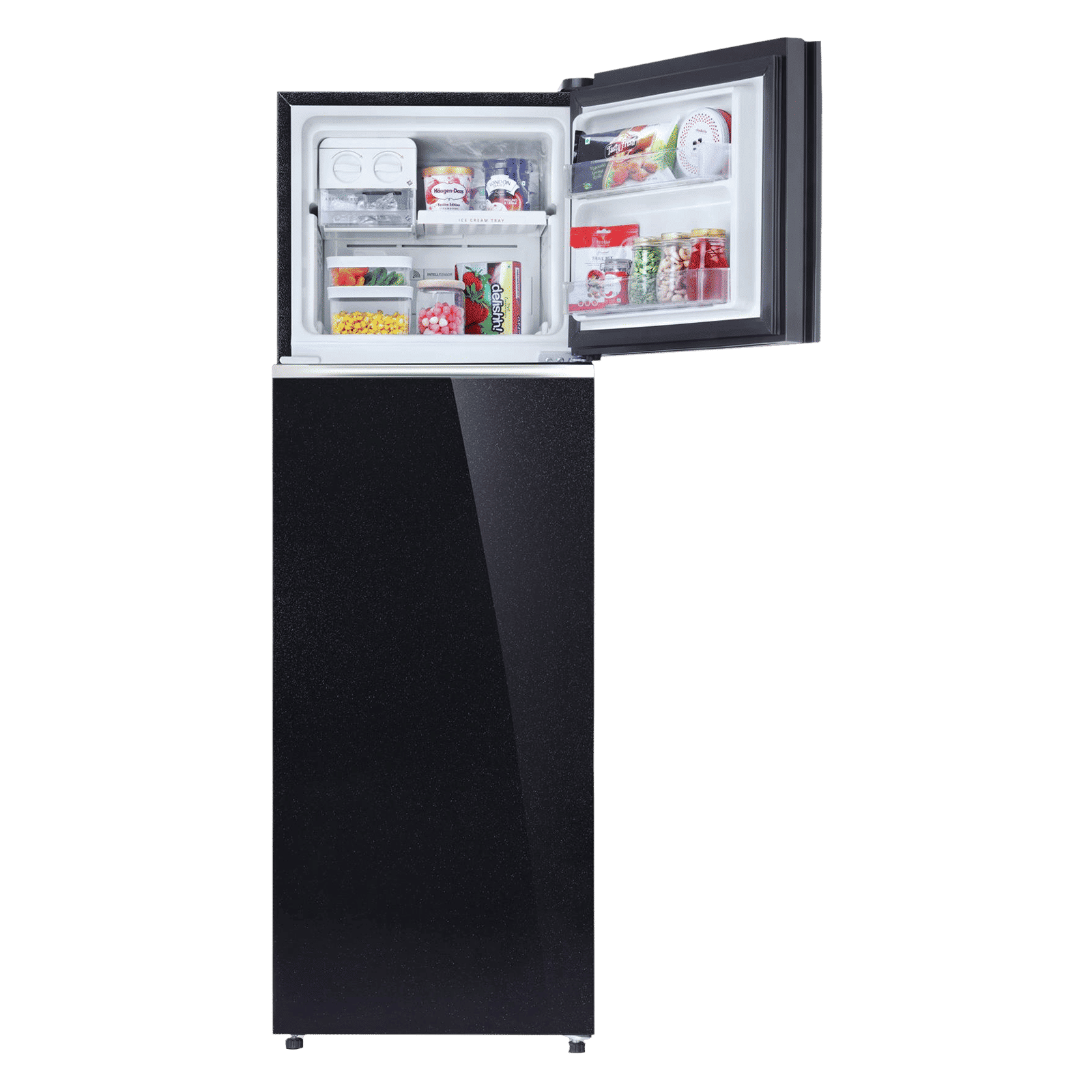 Whirlpool NeoFresh 265 Litres 2 Star Frost Free Double Door Refrigerator with 6th Sense DeepFreeze Technology (NEO 278GD PRM, Crystal Black)_14