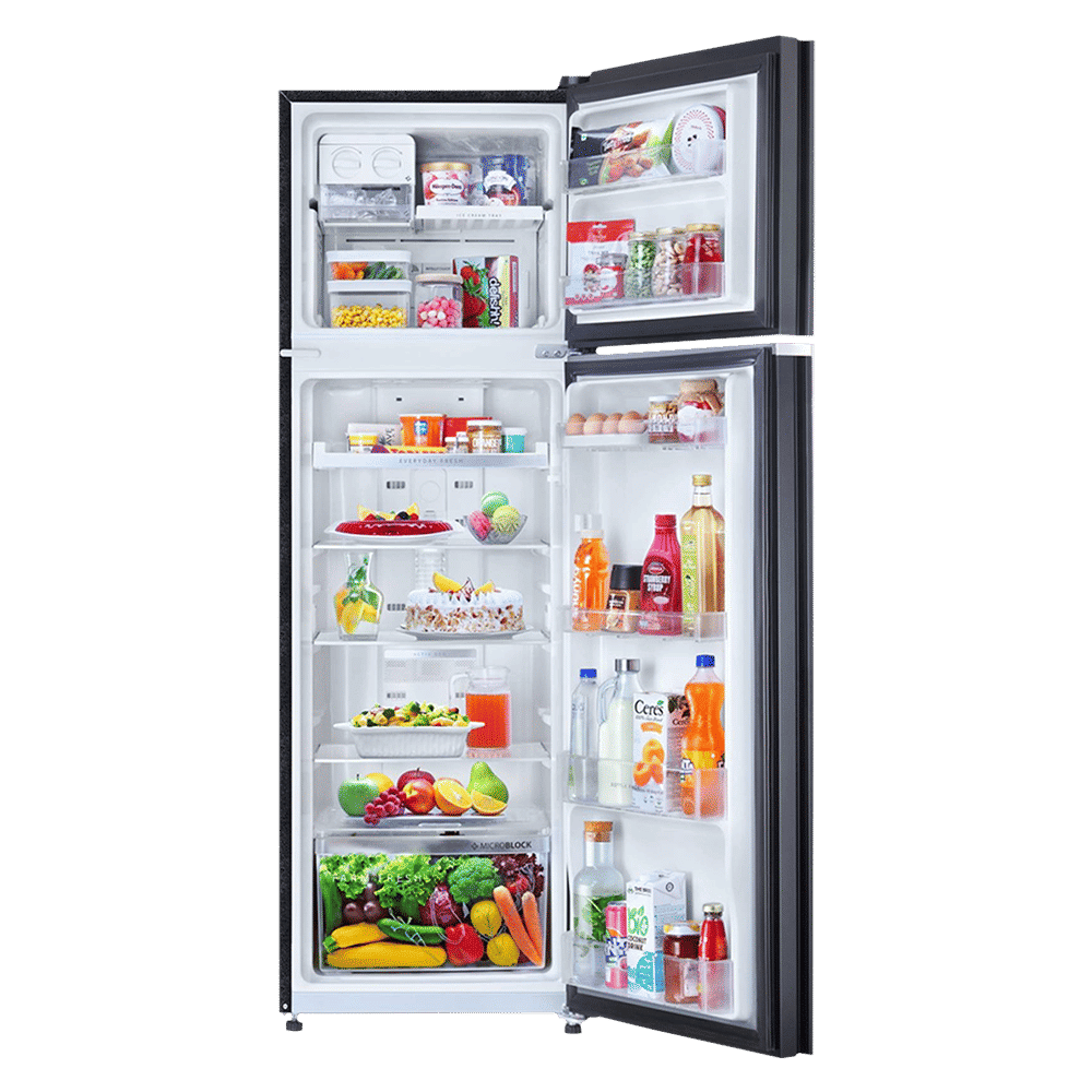 Whirlpool NeoFresh 292 Litres 2 Star Frost Free Double Door Refrigerator with 6th Sense DeepFreeze Technology (NEO 305GD PRM, Crystal Black)_5