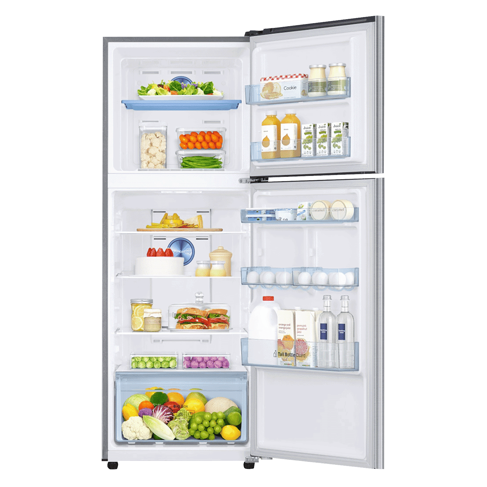 SAMSUNG 324 Litres 2 Star Frost Free Double Door Convertible Refrigerator with Multi Air Flow System (RT34T4522S8/HL, Elegant Inox)_5