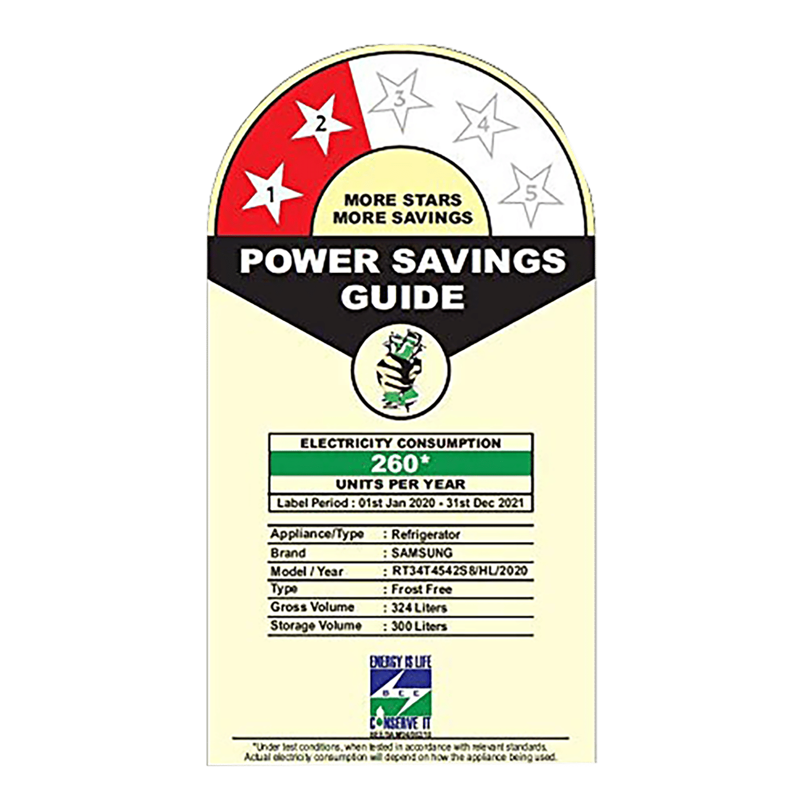 SAMSUNG 324 Litres 2 Star Frost Free Double Door Convertible Refrigerator with Stabilizer Free Operation (RT34T4542S8/HL, Elegant Inox)_8