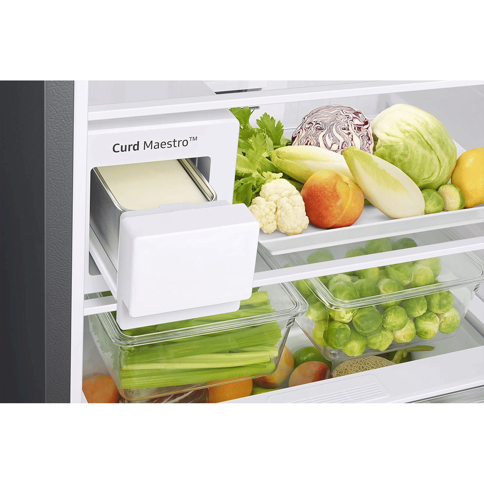 SAMSUNG 386 Litres 3 Star Frost Free Double Door Convertible Refrigerator with Curd Maestro (RT39T5C3EDX/TL, Luxe Brown)_9