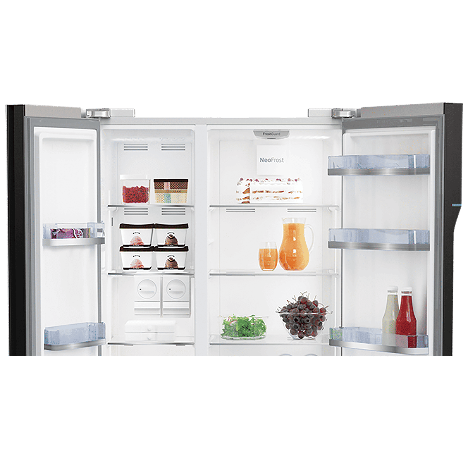 VOLTAS beko 634 Litres Frost Free Side by Side Refrigerator with Neo Frost Dual Cooling (RSB665XPRF, Inox Look) VOLTAS beko 634 Litres Frost Free Side by Side Refrigerator with Neo Frost Dual Cooling (RSB665XPRF, Inox Look)_7