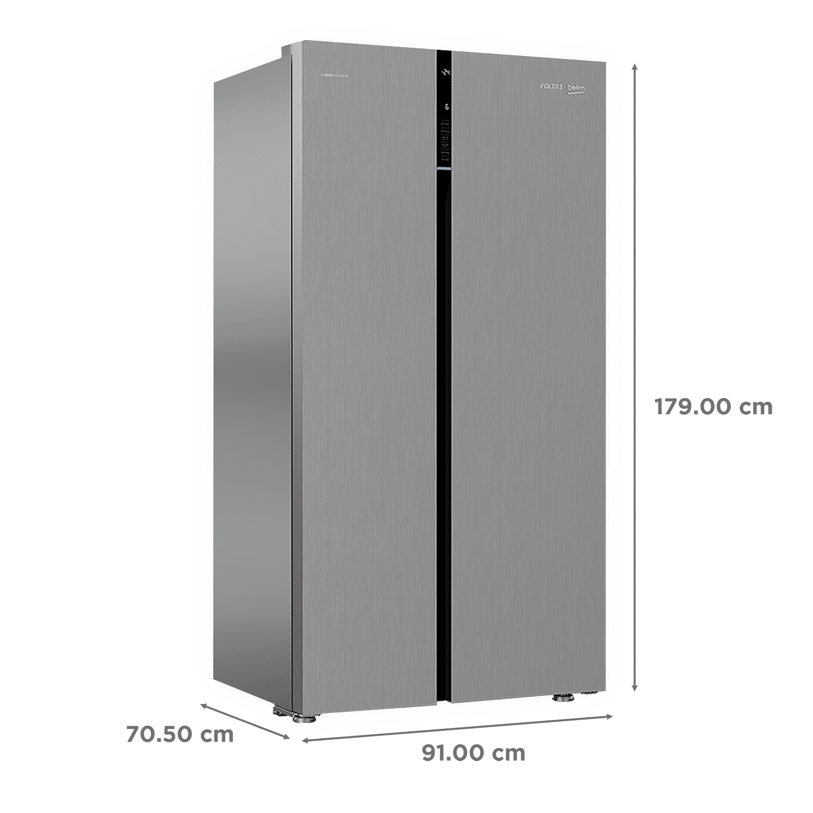 VOLTAS beko 634 Litres Frost Free Side by Side Refrigerator with Neo Frost Dual Cooling (RSB665XPRF, Inox Look) VOLTAS beko 634 Litres Frost Free Side by Side Refrigerator with Neo Frost Dual Cooling (RSB665XPRF, Inox Look)_3
