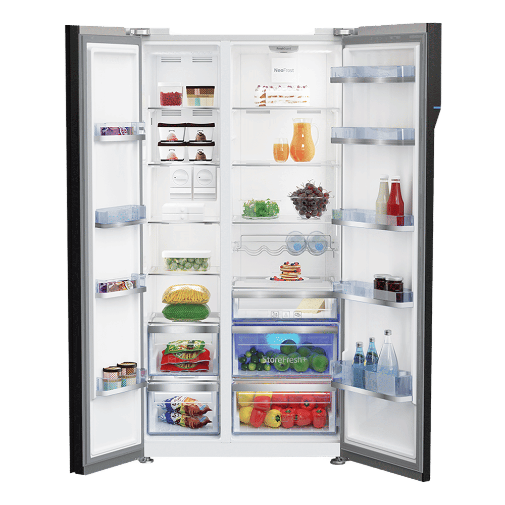 VOLTAS beko 634 Litres Frost Free Side by Side Refrigerator with Neo Frost Dual Cooling (RSB665XPRF, Inox Look) VOLTAS beko 634 Litres Frost Free Side by Side Refrigerator with Neo Frost Dual Cooling (RSB665XPRF, Inox Look)_5
