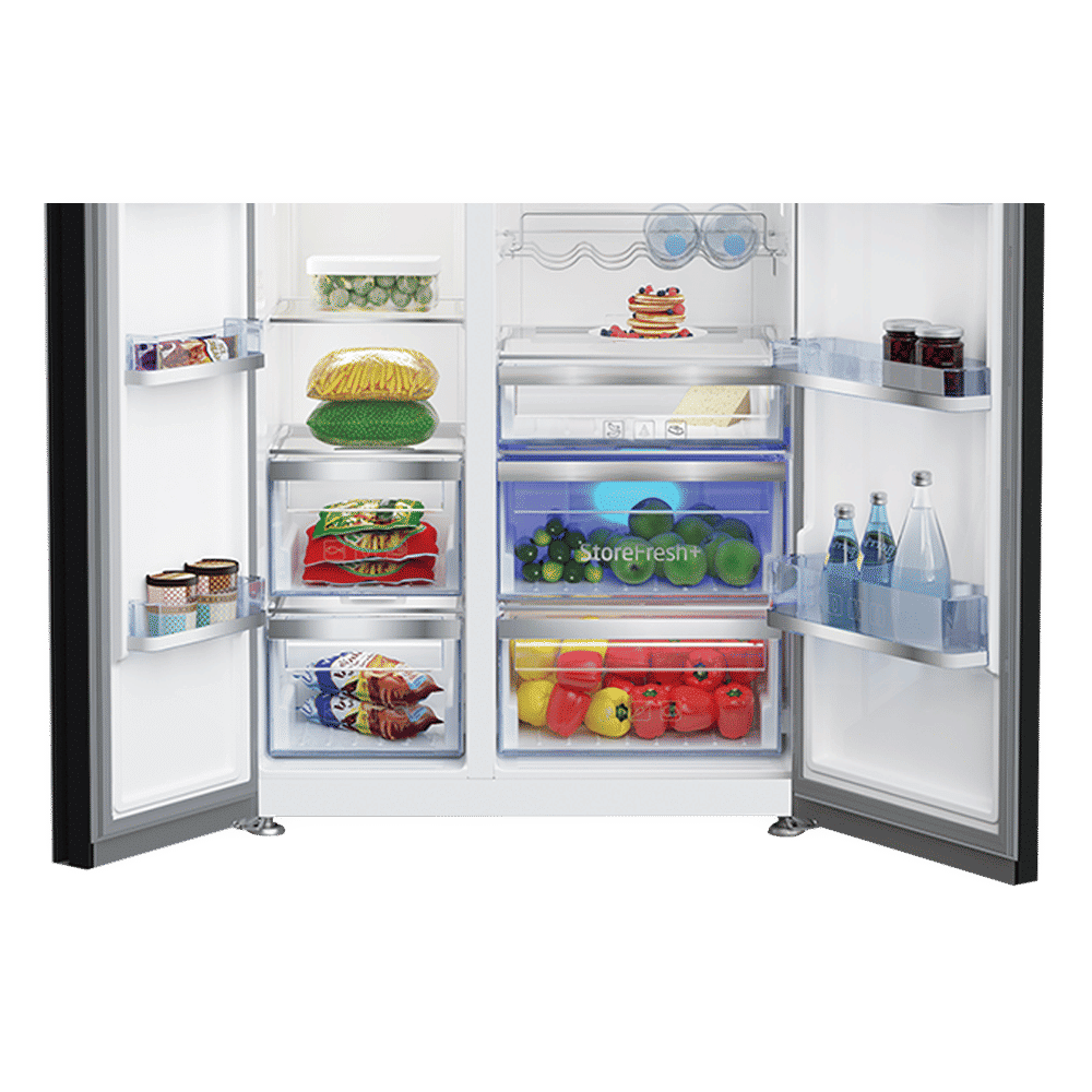 VOLTAS beko 634 Litres Frost Free Side by Side Refrigerator with Neo Frost Dual Cooling (RSB665XPRF, Inox Look) VOLTAS beko 634 Litres Frost Free Side by Side Refrigerator with Neo Frost Dual Cooling (RSB665XPRF, Inox Look)_6