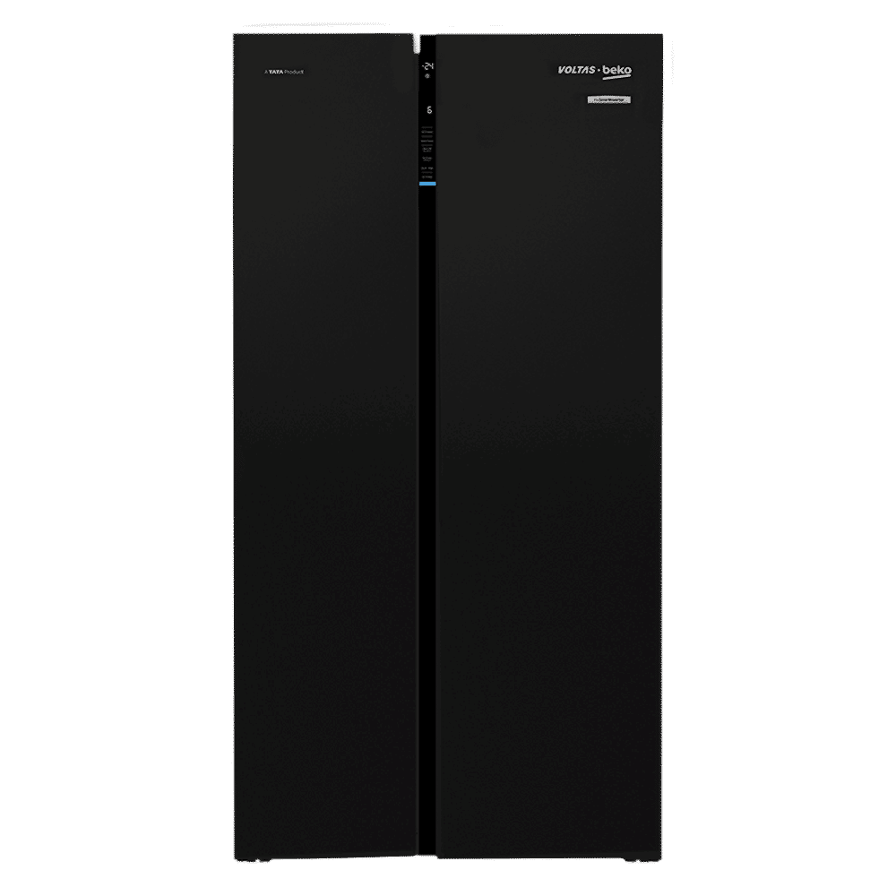 VOLTAS beko 640 Litres Frost Free Side by Side Refrigerator with Neo Frost Dual Cooling (RSB665GBRF, Glass Black) VOLTAS beko 640 Litres Frost Free Side by Side Refrigerator with Neo Frost Dual Cooling (RSB665GBRF, Glass Black)_1