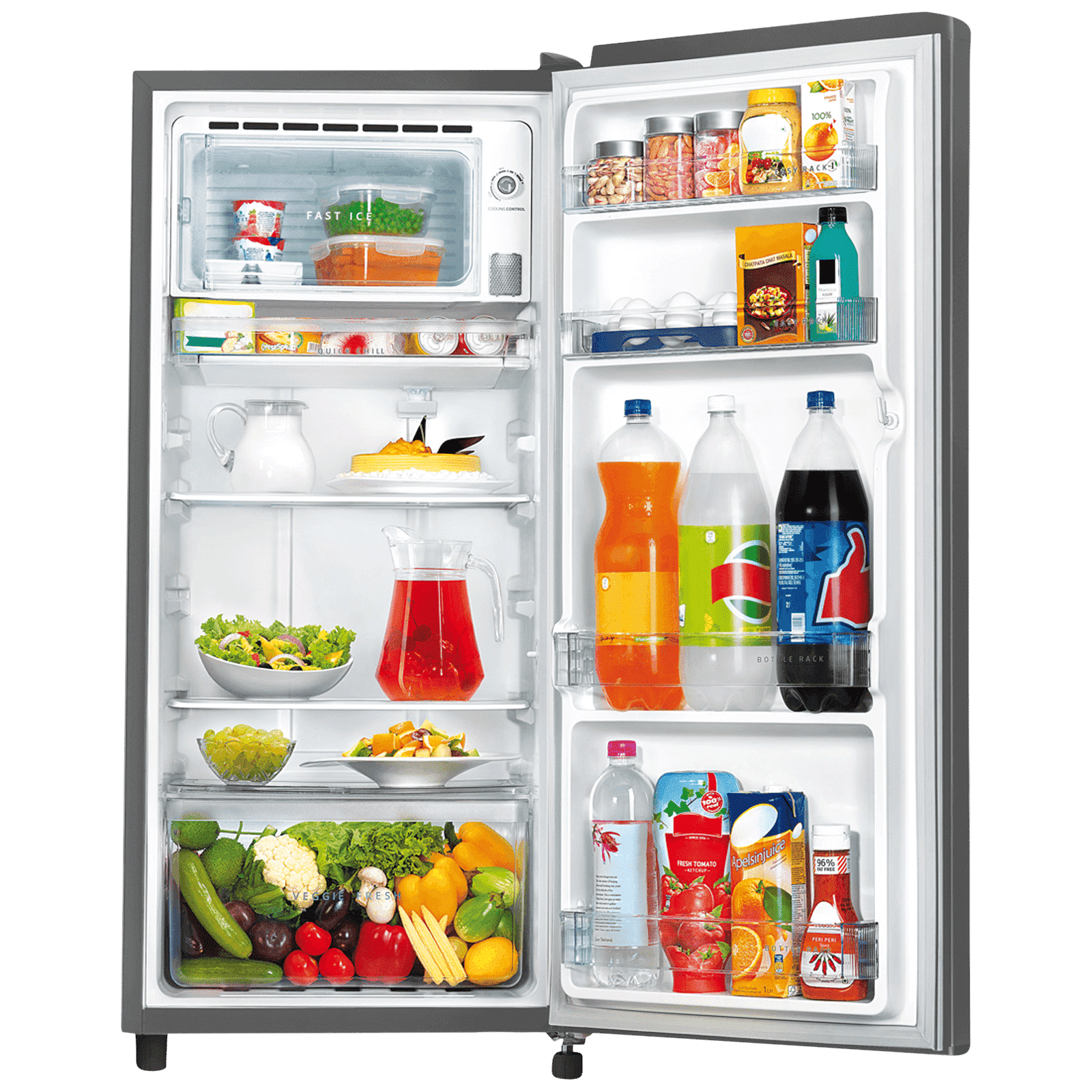 Whirlpool Icemagic Powercool 190 Litres 3 Star Direct Cool Single Door Refrigerator with Insulated Capillary Technology (DC 205 F, Lumina Steel)_5