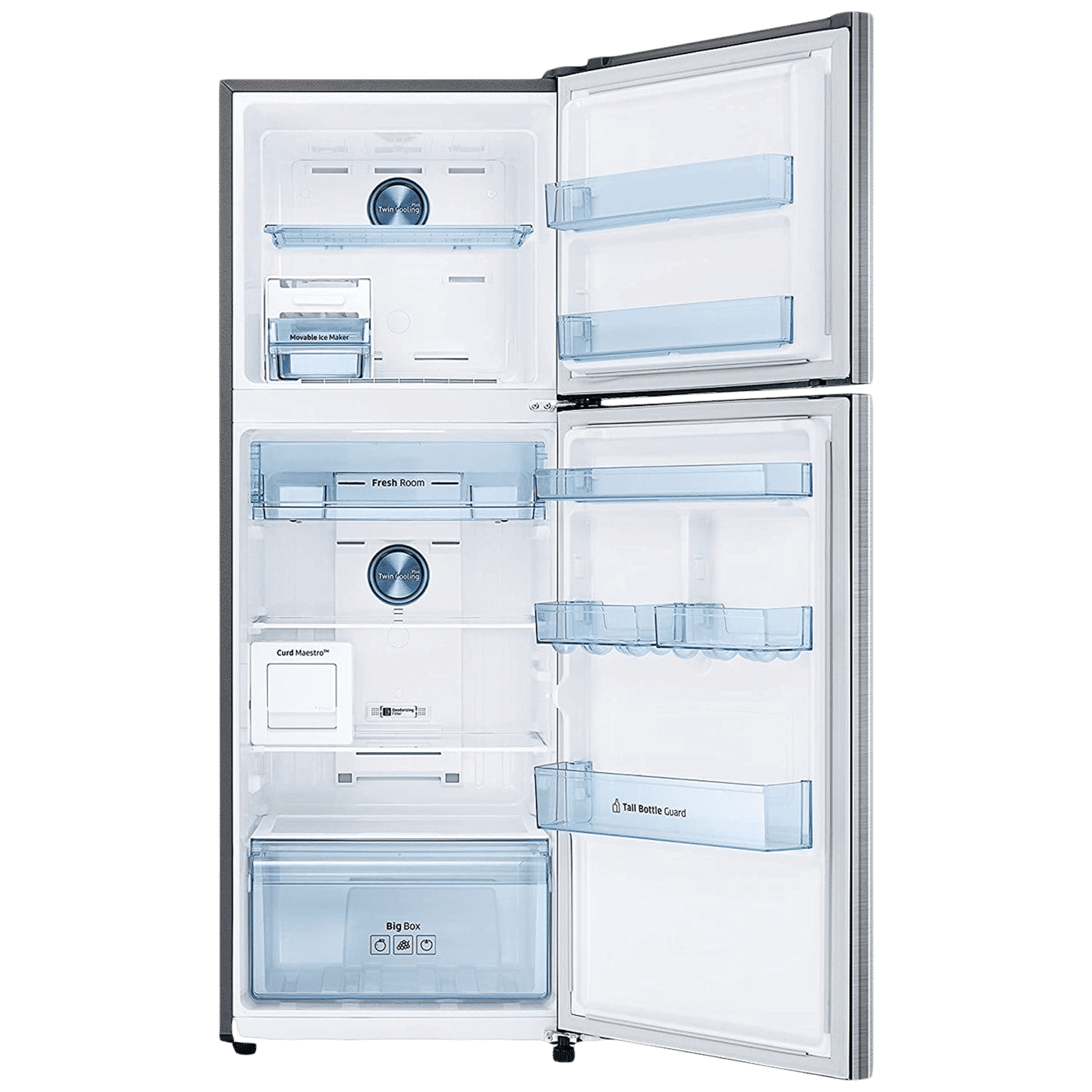 SAMSUNG 336 Litres 3 Star Frost Free Double Door Convertible Refrigerator with Curd Maestro (RT37T4632SL/HL, Elegant Inox) SAMSUNG 336 Litres 3 Star Frost Free Double Door Convertible Refrigerator with Curd Maestro (RT37T4632SL/HL, Elegant Inox)_6