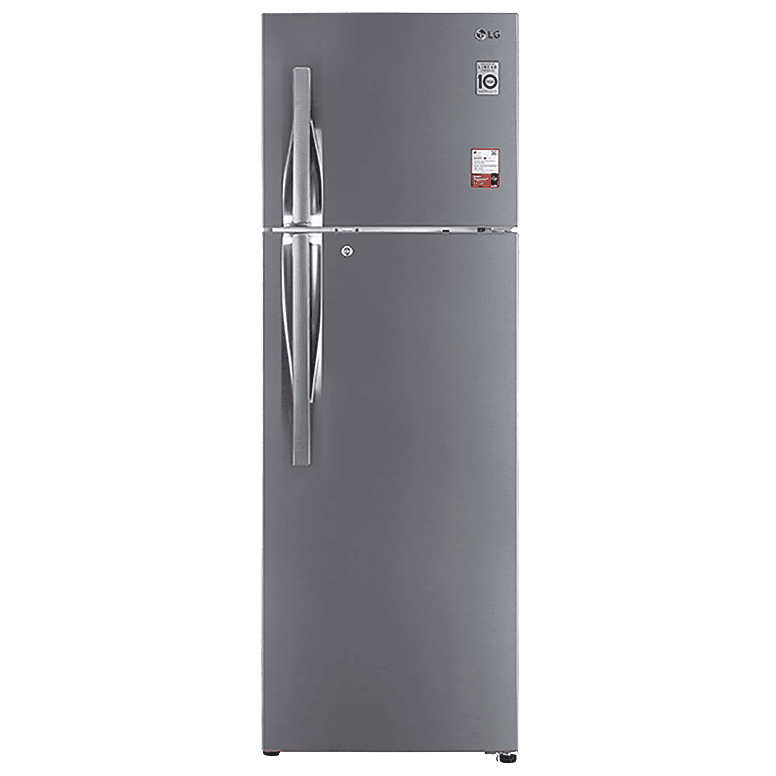 LG 360 Litres 2 Star Frost Free Double Door Convertible Refrigerator with Multi Air Flow System (GL-S402RPZY.DPZZEB, Shiny Steel)_1