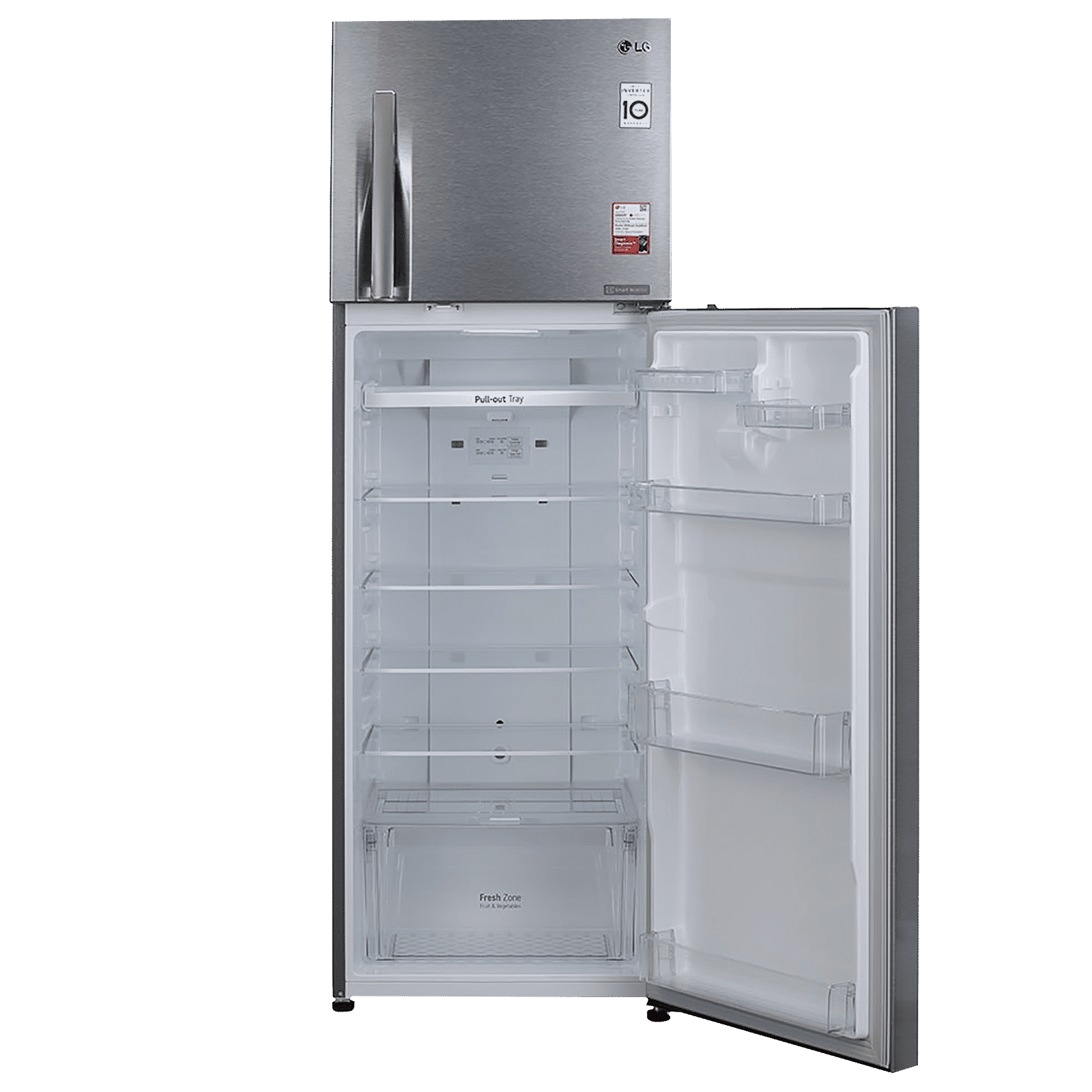 LG 360 Litres 2 Star Frost Free Double Door Convertible Refrigerator with Multi Air Flow System (GL-S402RDSY.DDSZEB, Dazzle Steel)_11