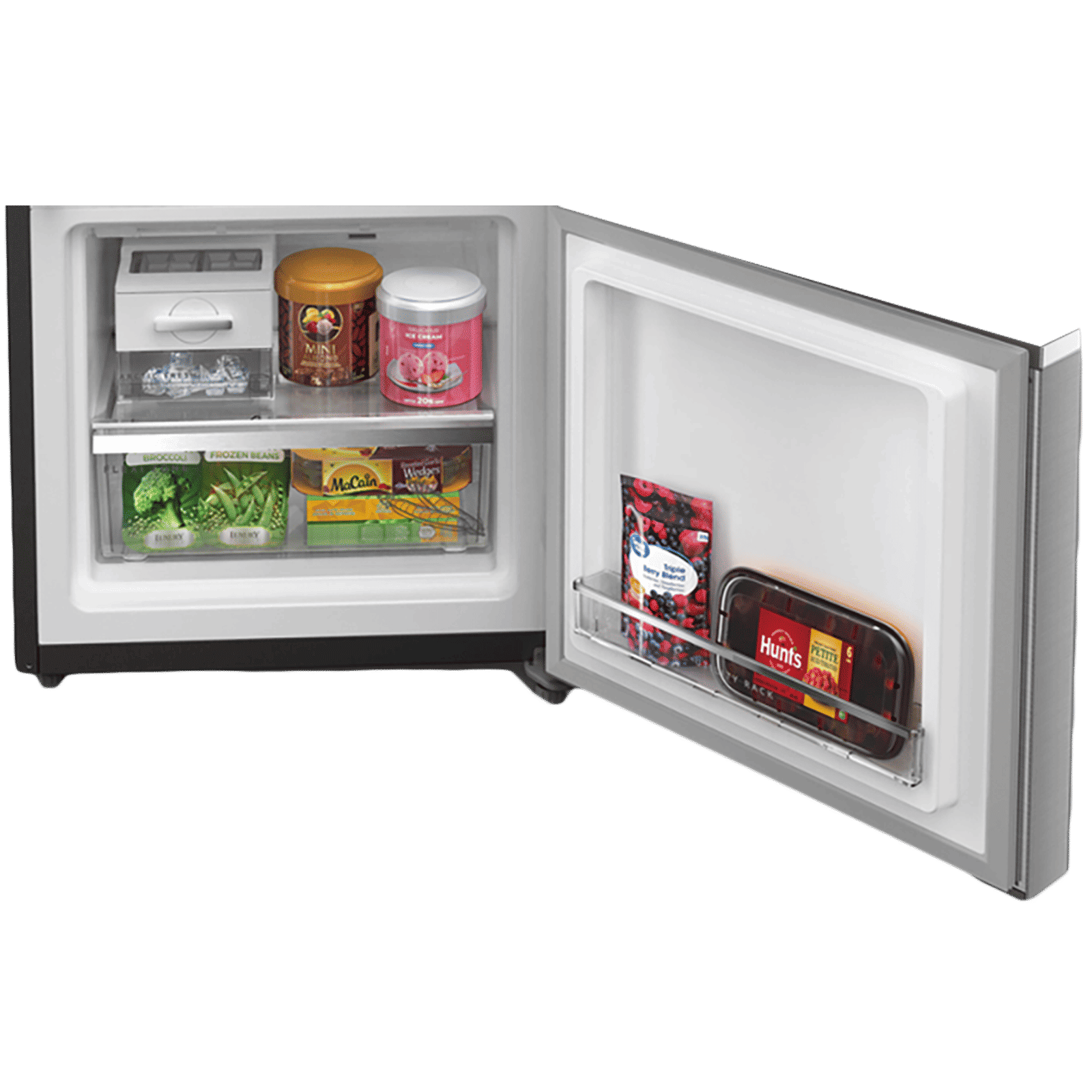 Whirlpool Intellifresh Pro 355 Litres 3 Star Frost Free Double Door Bottom Mount Convertible Refrigerator with MicroBlock Technology (IFPRO BM INV CNV, Omega Steel)_10