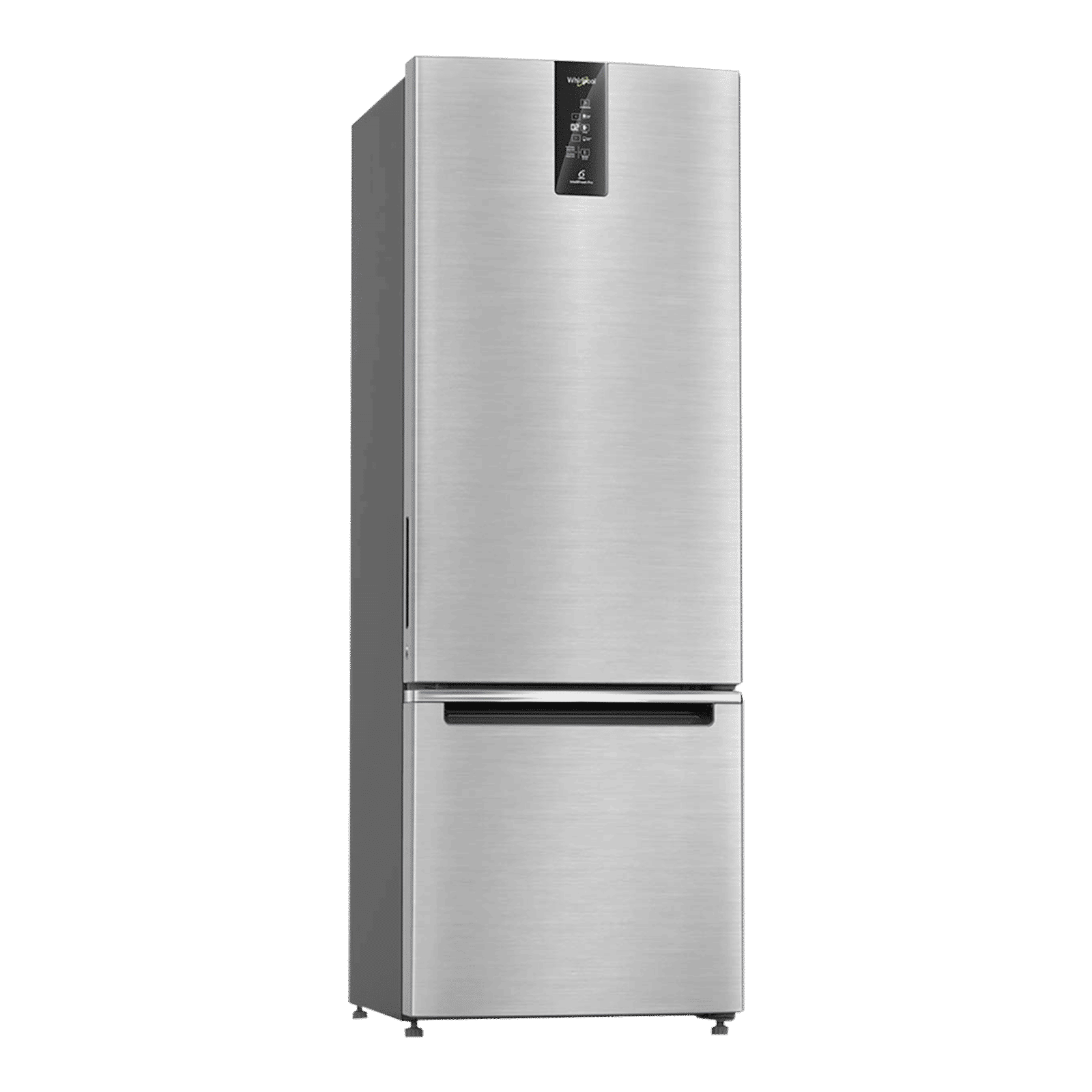 Whirlpool Intellifresh Pro 355 Litres 3 Star Frost Free Double Door Bottom Mount Convertible Refrigerator with MicroBlock Technology (IFPRO BM INV CNV, Omega Steel)_11
