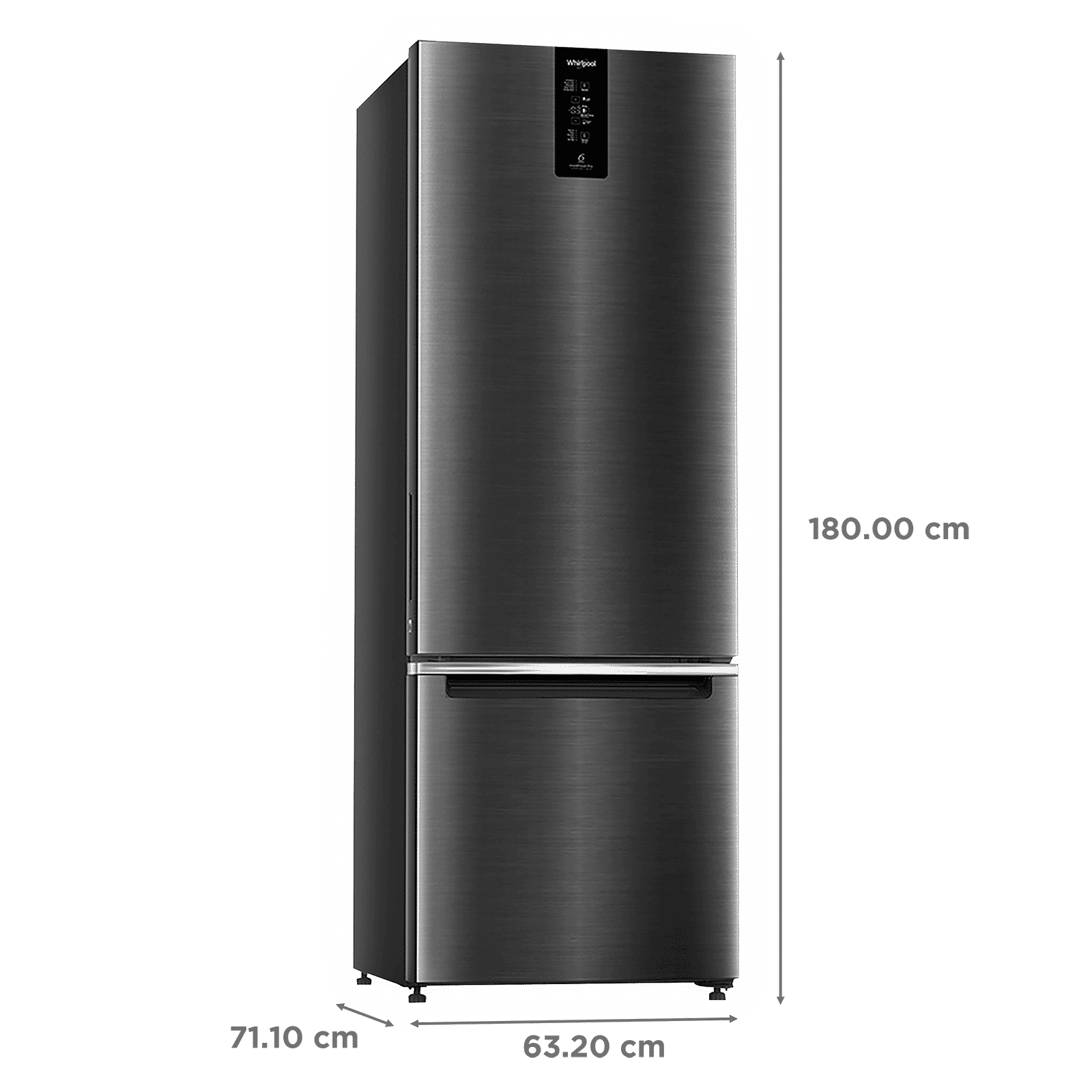 Whirlpool 325 Litres 3 Star Frost Free Double Door Bottom Mount Convertible Refrigerator with Adaptive Intelligence Technology (IFPRO BM INV CNV, Steel Onyx) Whirlpool 325 Litres 3 Star Frost Free Double Door Bottom Mount Convertible Refrigerator with Adaptive Intelligence Technology (IFPRO BM INV CNV, Steel Onyx)_3