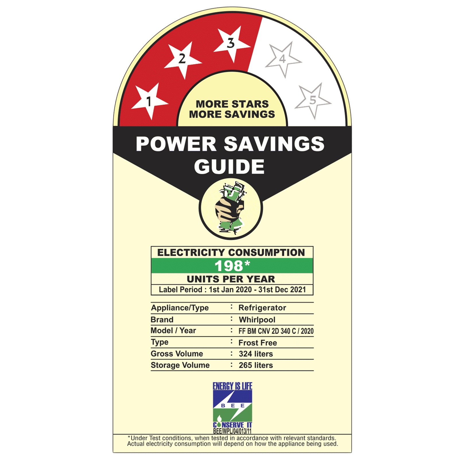 Whirlpool 325 Litres 3 Star Frost Free Double Door Bottom Mount Convertible Refrigerator with Adaptive Intelligence Technology (IFPRO BM INV CNV, Steel Onyx) Whirlpool 325 Litres 3 Star Frost Free Double Door Bottom Mount Convertible Refrigerator with Adaptive Intelligence Technology (IFPRO BM INV CNV, Steel Onyx)_8