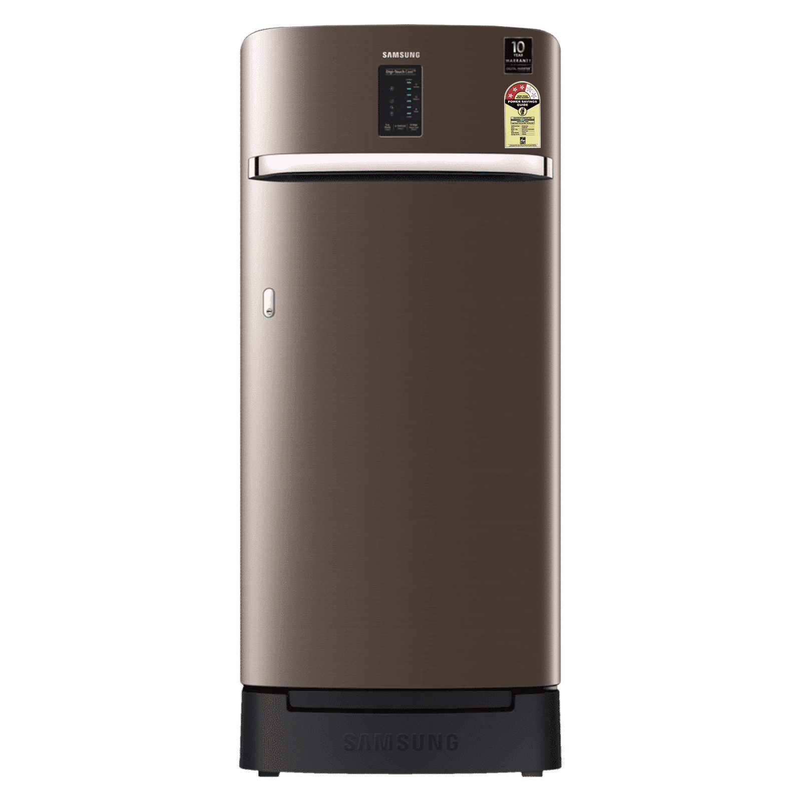 SAMSUNG Digi-Touch Cool 198 Litres 3 Star Direct Cool Single Door Refrigerator with Base Stand Drawer (RR21A2F2YDX/HL, Luxe Brown) SAMSUNG Digi-Touch Cool 198 Litres 3 Star Direct Cool Single Door Refrigerator with Base Stand Drawer (RR21A2F2YDX/HL, Luxe Brown)_1