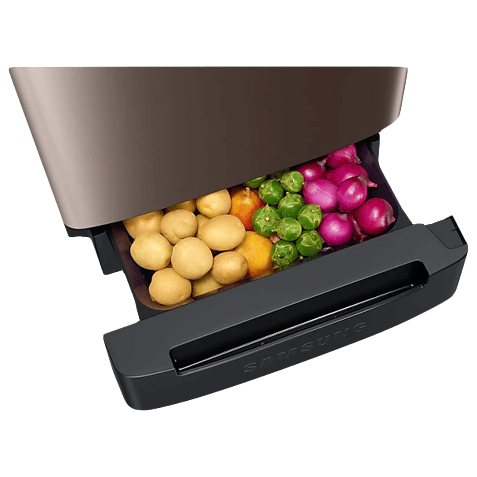 SAMSUNG Digi-Touch Cool 198 Litres 3 Star Direct Cool Single Door Refrigerator with Base Stand Drawer (RR21A2F2YDX/HL, Luxe Brown) SAMSUNG Digi-Touch Cool 198 Litres 3 Star Direct Cool Single Door Refrigerator with Base Stand Drawer (RR21A2F2YDX/HL, Luxe Brown)_10