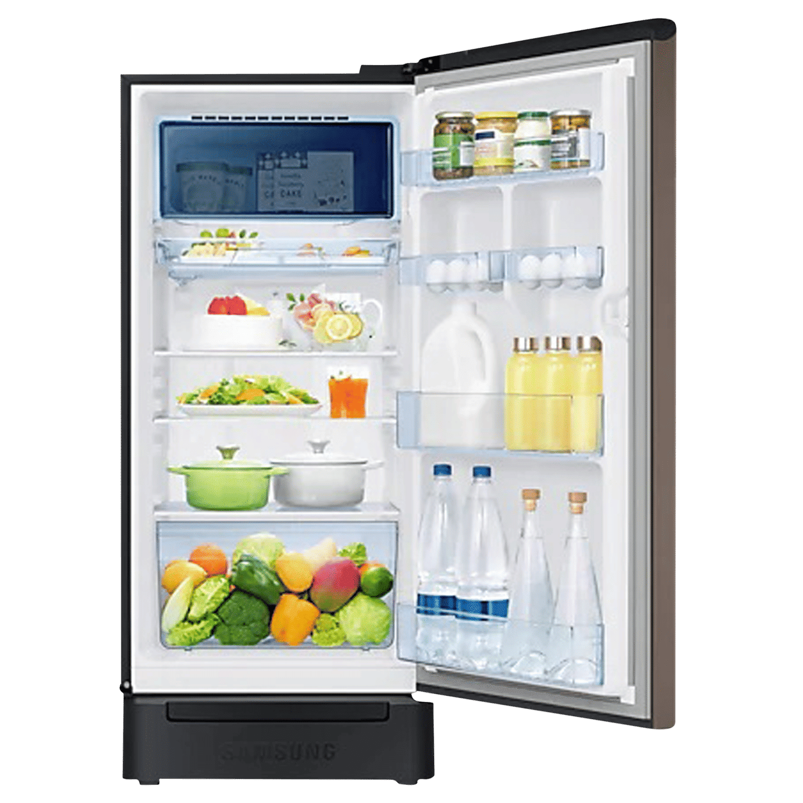 SAMSUNG Digi-Touch Cool 198 Litres 3 Star Direct Cool Single Door Refrigerator with Base Stand Drawer (RR21A2F2YDX/HL, Luxe Brown) SAMSUNG Digi-Touch Cool 198 Litres 3 Star Direct Cool Single Door Refrigerator with Base Stand Drawer (RR21A2F2YDX/HL, Luxe Brown)_5