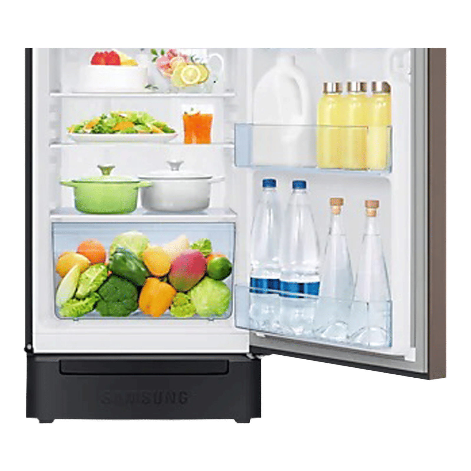 SAMSUNG Digi-Touch Cool 198 Litres 3 Star Direct Cool Single Door Refrigerator with Base Stand Drawer (RR21A2F2YDX/HL, Luxe Brown) SAMSUNG Digi-Touch Cool 198 Litres 3 Star Direct Cool Single Door Refrigerator with Base Stand Drawer (RR21A2F2YDX/HL, Luxe Brown)_6