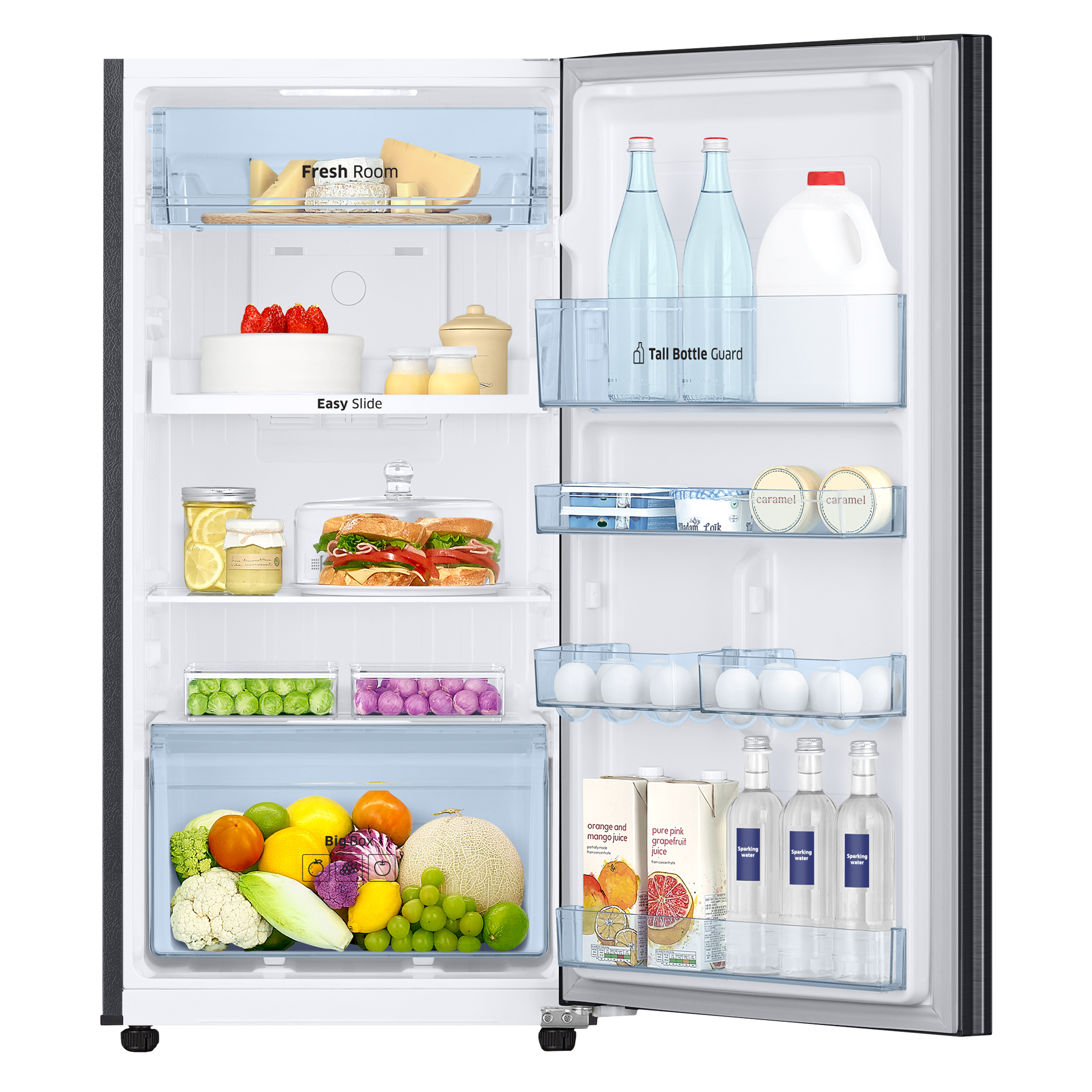 SAMSUNG 275 Litres 3 Star Frost Free Double Door Convertible Refrigerator with Power Cool Function (RT30A3743BX/HL, Luxe Black)_9