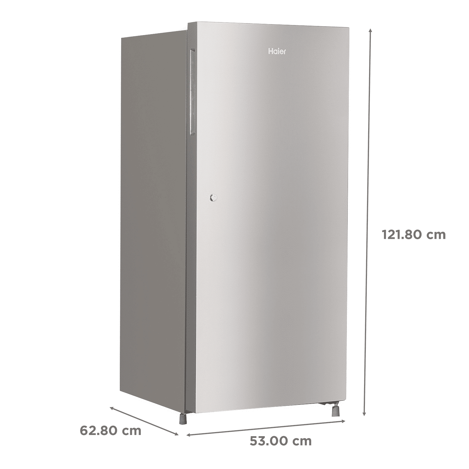 Haier 195 Litres 5 Star Direct Cool Single Door Refrigerator with Hour Icing Technology (HRD-1955CTS-E, Titanium Steel)_3