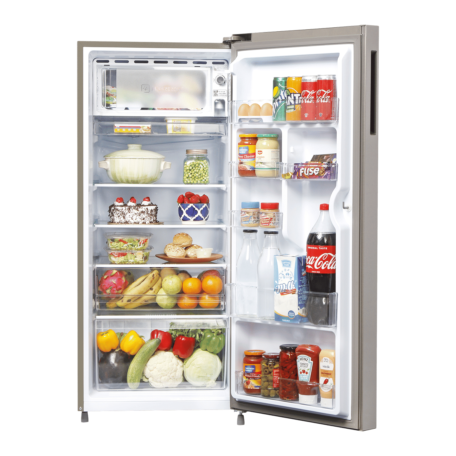 Haier 195 Litres 5 Star Direct Cool Single Door Refrigerator with Hour Icing Technology (HRD-1955CTS-E, Titanium Steel)_5