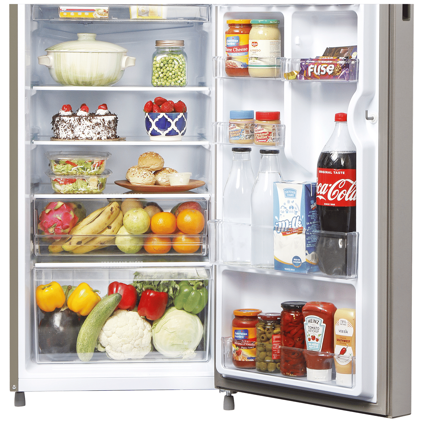 Haier 195 Litres 5 Star Direct Cool Single Door Refrigerator with Hour Icing Technology (HRD-1955CTS-E, Titanium Steel)_7
