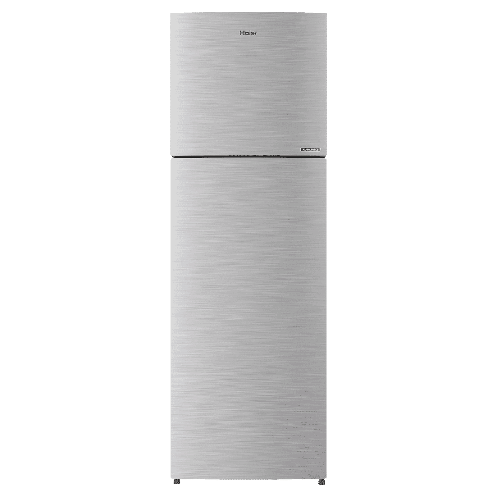 Haier 268 Litres 3 Star Frost Free Double Door Convertible Refrigerator with Turbo Icing Technology (HRF-2984BS-E, Brushline Silver)_1