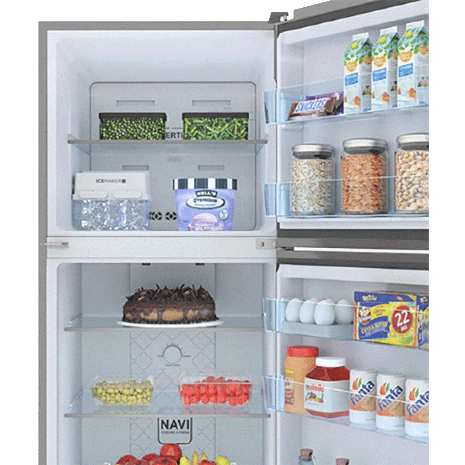 Haier 268 Litres 3 Star Frost Free Double Door Convertible Refrigerator with Turbo Icing Technology (HRF-2984BS-E, Brushline Silver)_9