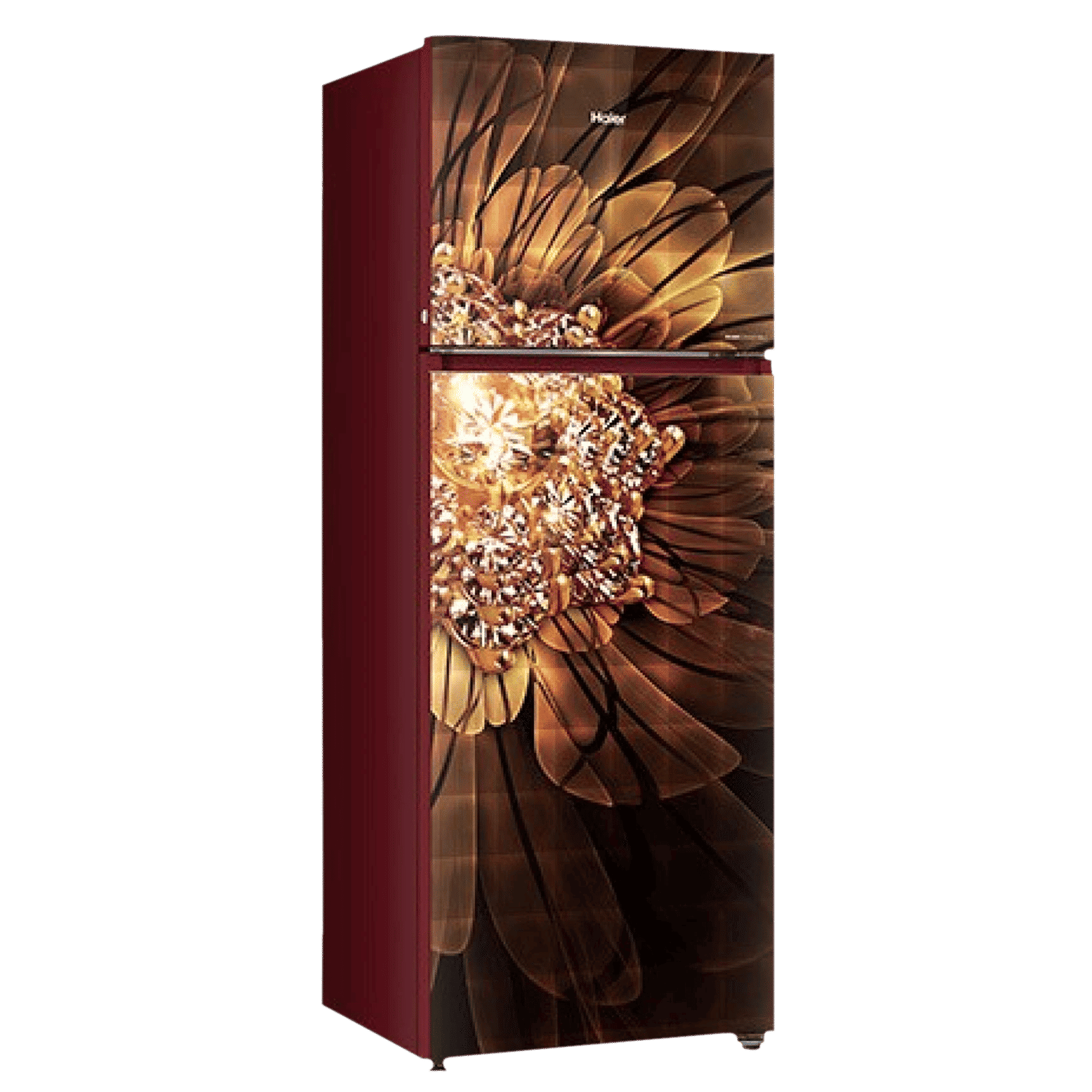 Haier 240 Litres 3 Star Frost Free Double Door Convertible Refrigerator with Hour Icing Technology (HRF-2984PCG-E, Crystal Glass)_8