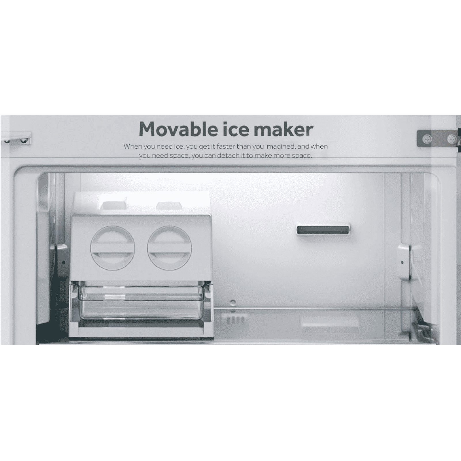 Haier 240 Litres 3 Star Frost Free Double Door Convertible Refrigerator with Hour Icing Technology (HRF-2984PCG-E, Crystal Glass)_6