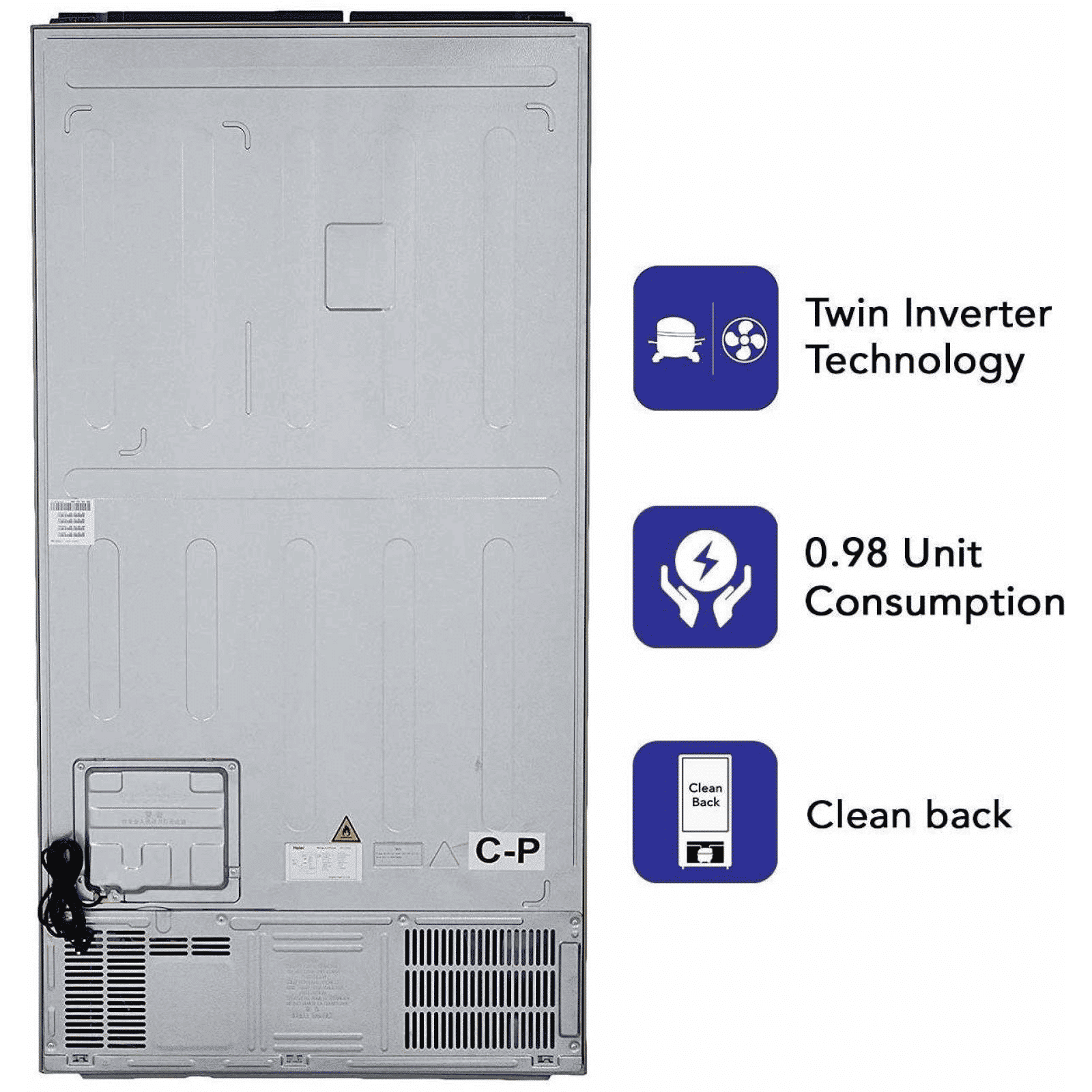 Haier 570 Litres A+ Frost Free Side by Side Refrigerator with Deo Fresh Technology (HRF-622SS, Shiny Steel) Haier 570 Litres A+ Frost Free Side by Side Refrigerator with Deo Fresh Technology (HRF-622SS, Shiny Steel)_10