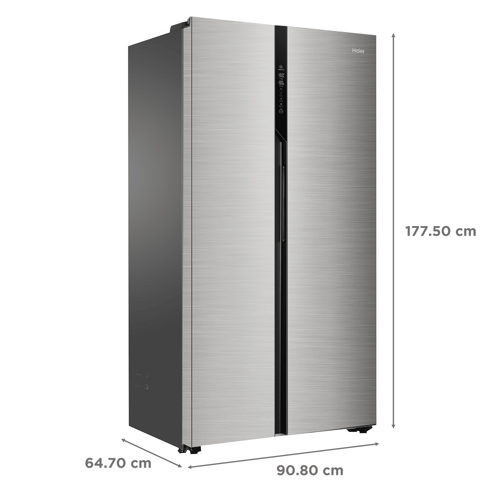 Haier 570 Litres A+ Frost Free Side by Side Refrigerator with Deo Fresh Technology (HRF-622SS, Shiny Steel) Haier 570 Litres A+ Frost Free Side by Side Refrigerator with Deo Fresh Technology (HRF-622SS, Shiny Steel)_3
