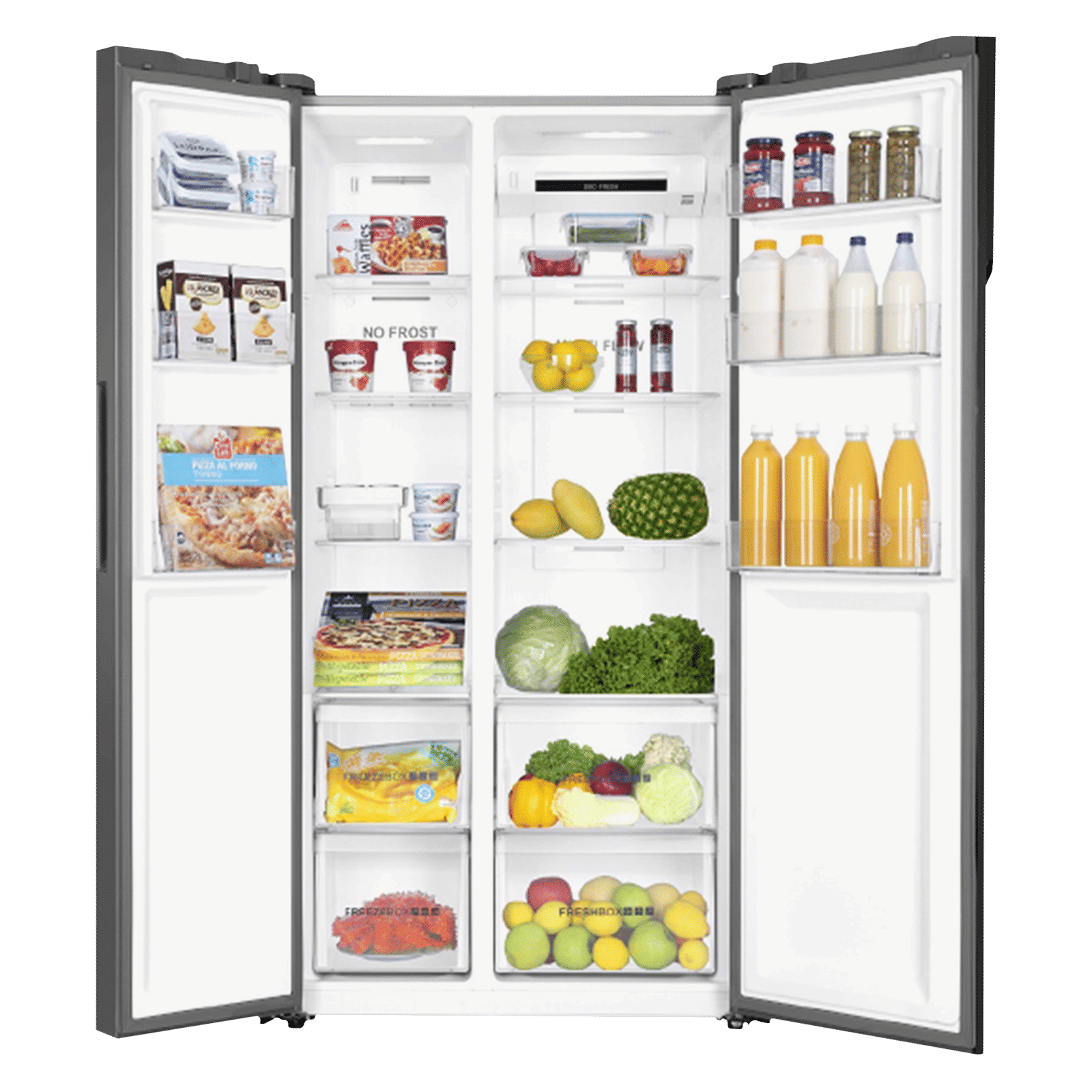 Haier 570 Litres A+ Frost Free Side by Side Refrigerator with Deo Fresh Technology (HRF-622SS, Shiny Steel) Haier 570 Litres A+ Frost Free Side by Side Refrigerator with Deo Fresh Technology (HRF-622SS, Shiny Steel)_5