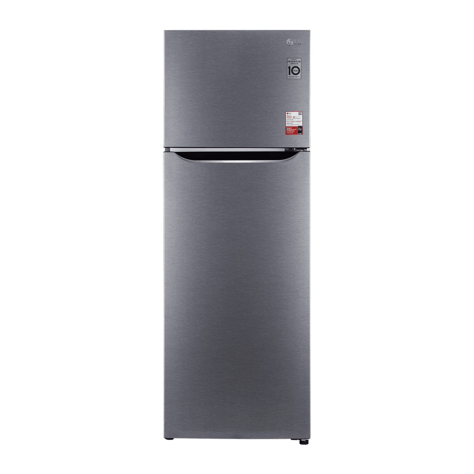 LG 308 Litres 2 Star Frost Free Double Door Convertible Refrigerator with Multi Air Flow System (GL-S322SDSY.ADSZEB, Dazzle Steel)_1