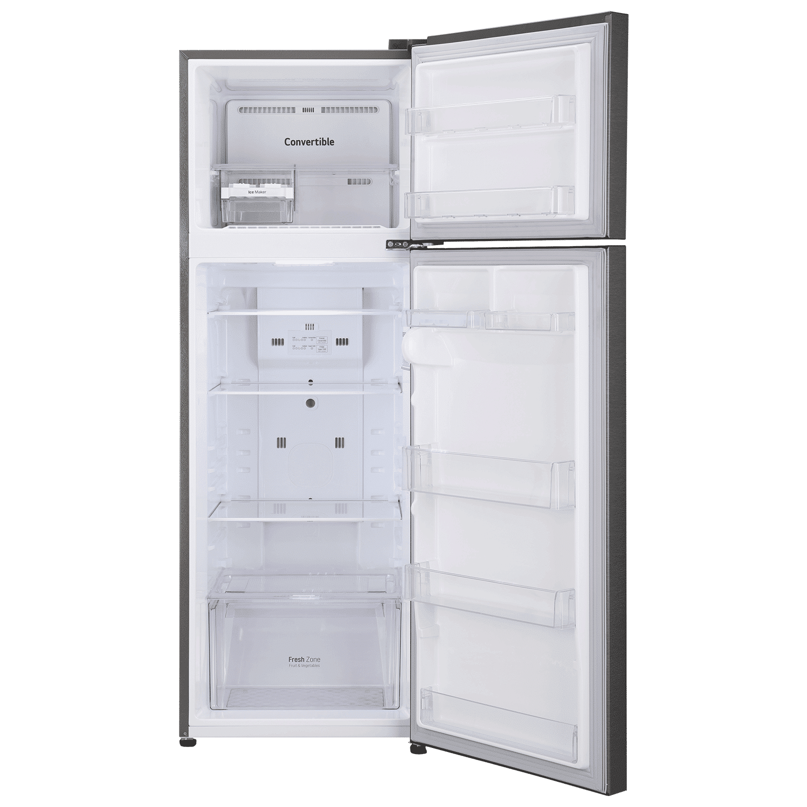LG 308 Litres 2 Star Frost Free Double Door Convertible Refrigerator with Multi Air Flow System (GL-S322SDSY.ADSZEB, Dazzle Steel)_12