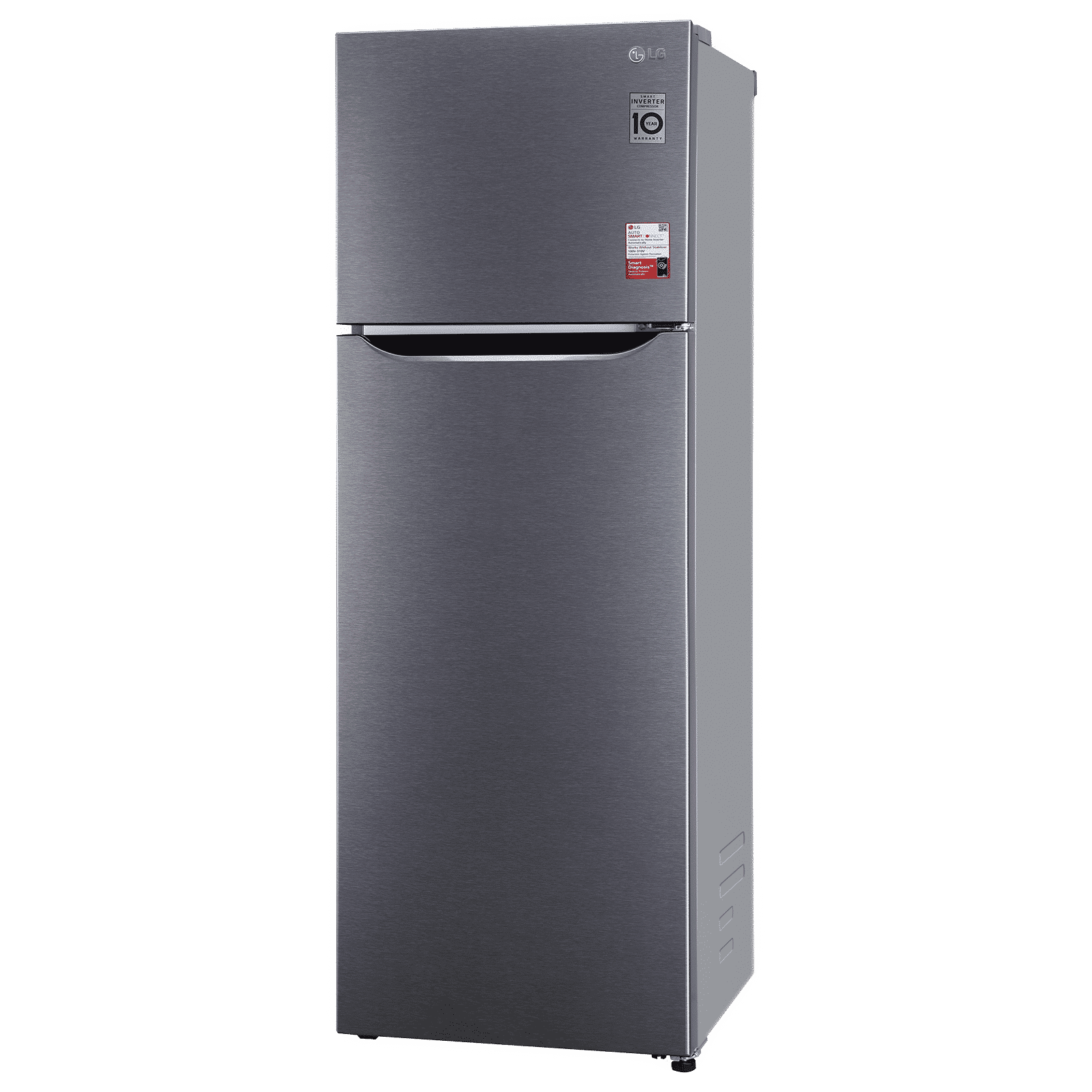 LG 308 Litres 2 Star Frost Free Double Door Convertible Refrigerator with Multi Air Flow System (GL-S322SDSY.ADSZEB, Dazzle Steel)_4