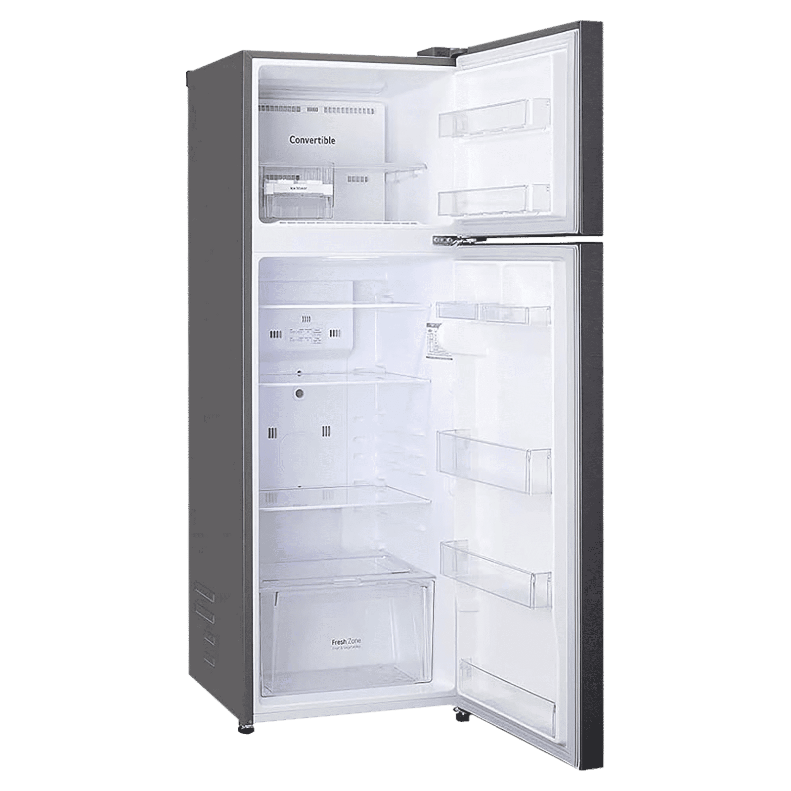 LG 308 Litres 2 Star Frost Free Double Door Convertible Refrigerator with Multi Air Flow System (GL-S322SDSY.ADSZEB, Dazzle Steel)_6