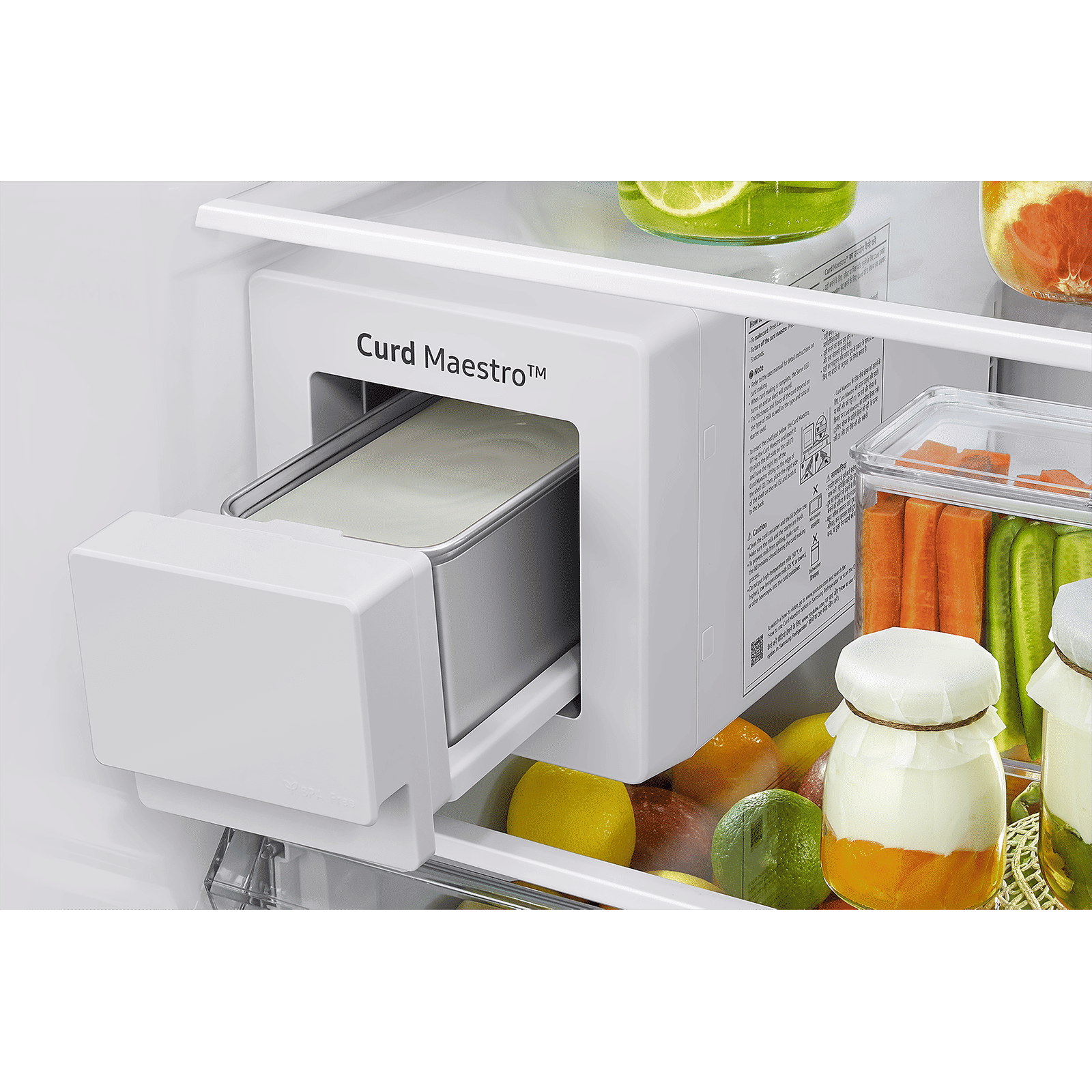 SAMSUNG 692 Litres Frost Free Side by Side Refrigerator with Curd Maestro (RS72A50K1B4/TL, Black Matt)_14