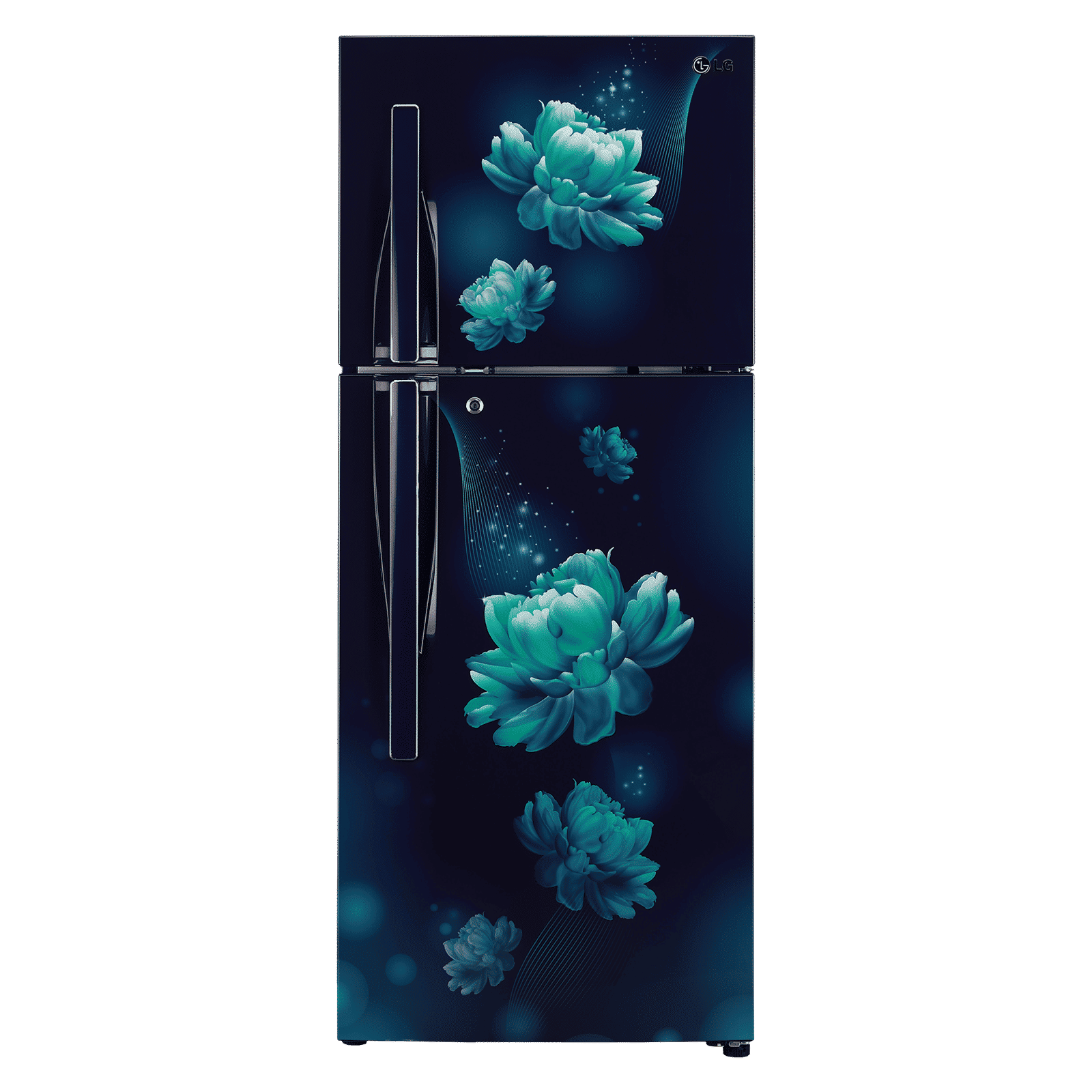 LG 260 Litres 2 Star Frost Free Double Door Convertible Refrigerator with Multi Air Flow System (GL-S292RBCY.DBCZEB, Blue Charm)_1