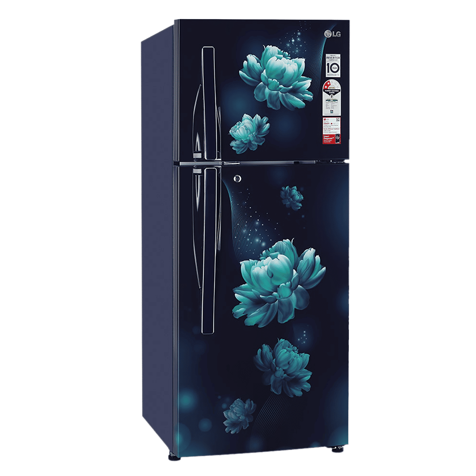 LG 260 Litres 2 Star Frost Free Double Door Convertible Refrigerator with Multi Air Flow System (GL-S292RBCY.DBCZEB, Blue Charm)_13