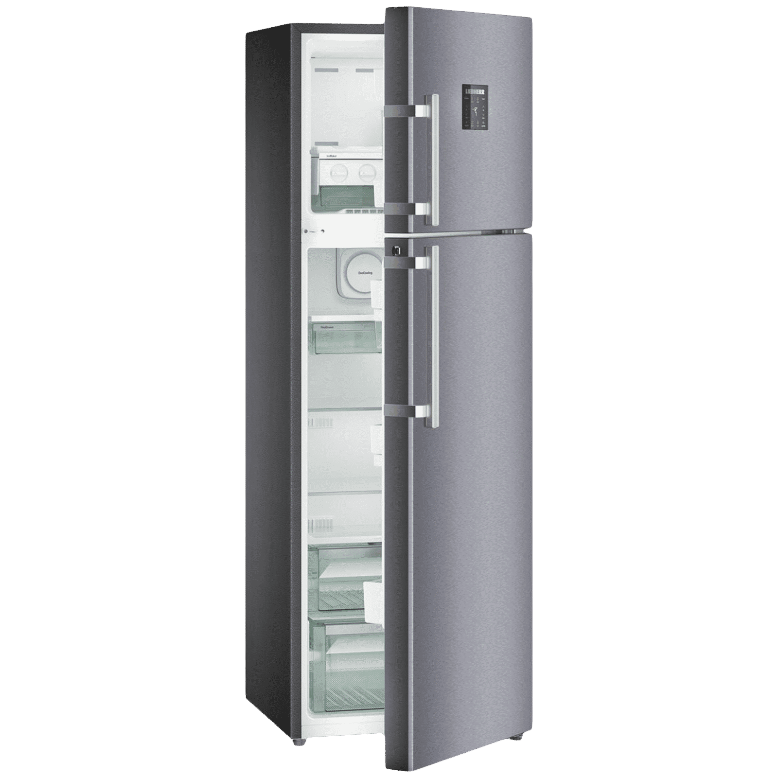 LIEBHERR 350 Litres 2 Star Frost Free Double Door Refrigerator with DuoCooling Technology (TDCS 3565 Premium, Cobalt Steel)_14