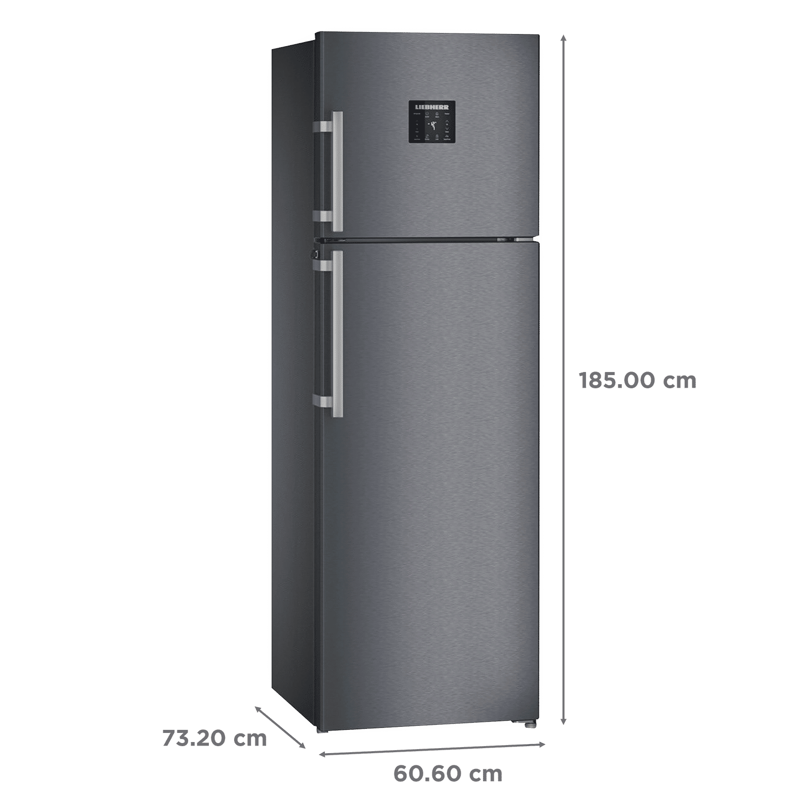 LIEBHERR 350 Litres 2 Star Frost Free Double Door Refrigerator with DuoCooling Technology (TDCS 3565 Premium, Cobalt Steel)_3