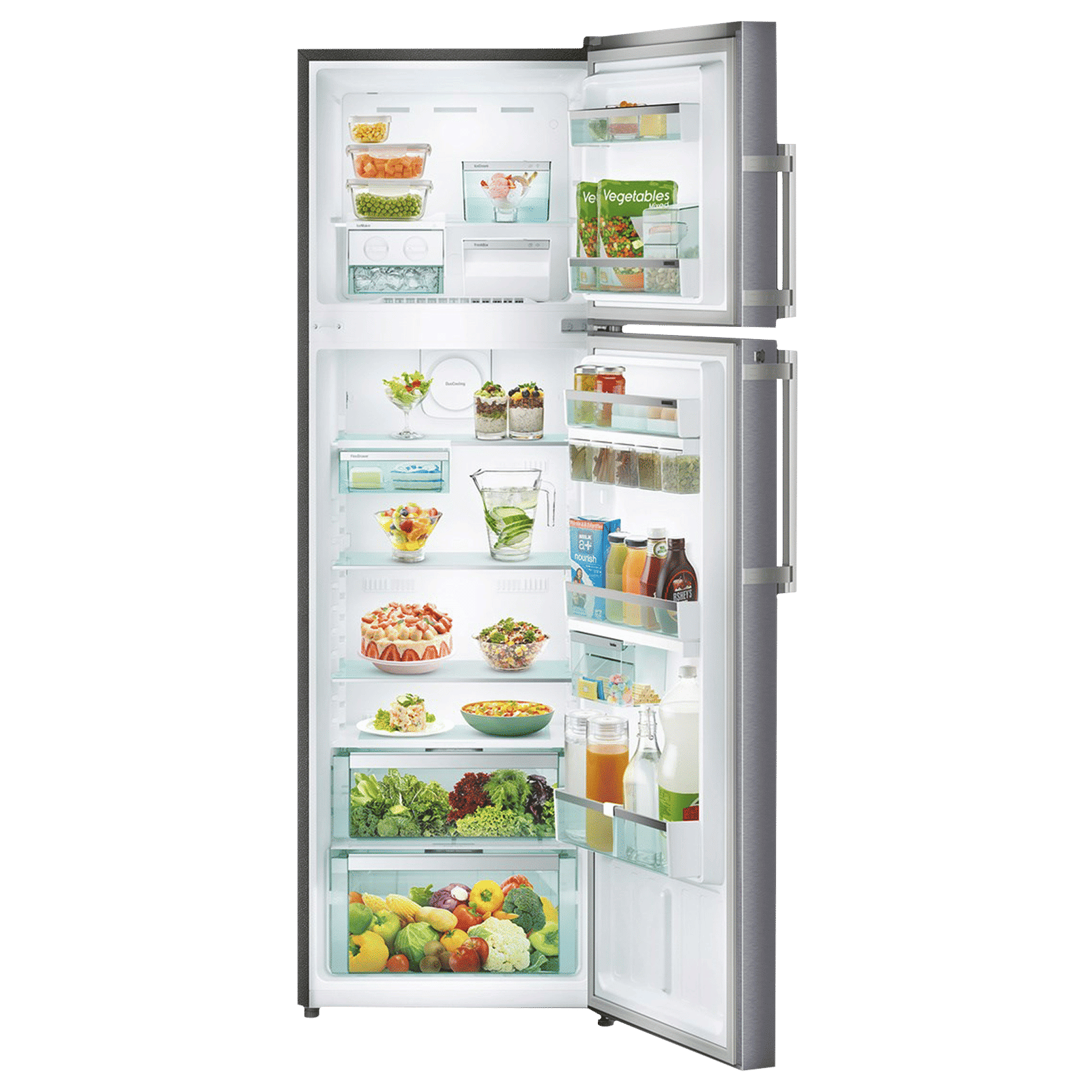 LIEBHERR 350 Litres 2 Star Frost Free Double Door Refrigerator with DuoCooling Technology (TDCS 3565 Premium, Cobalt Steel)_5