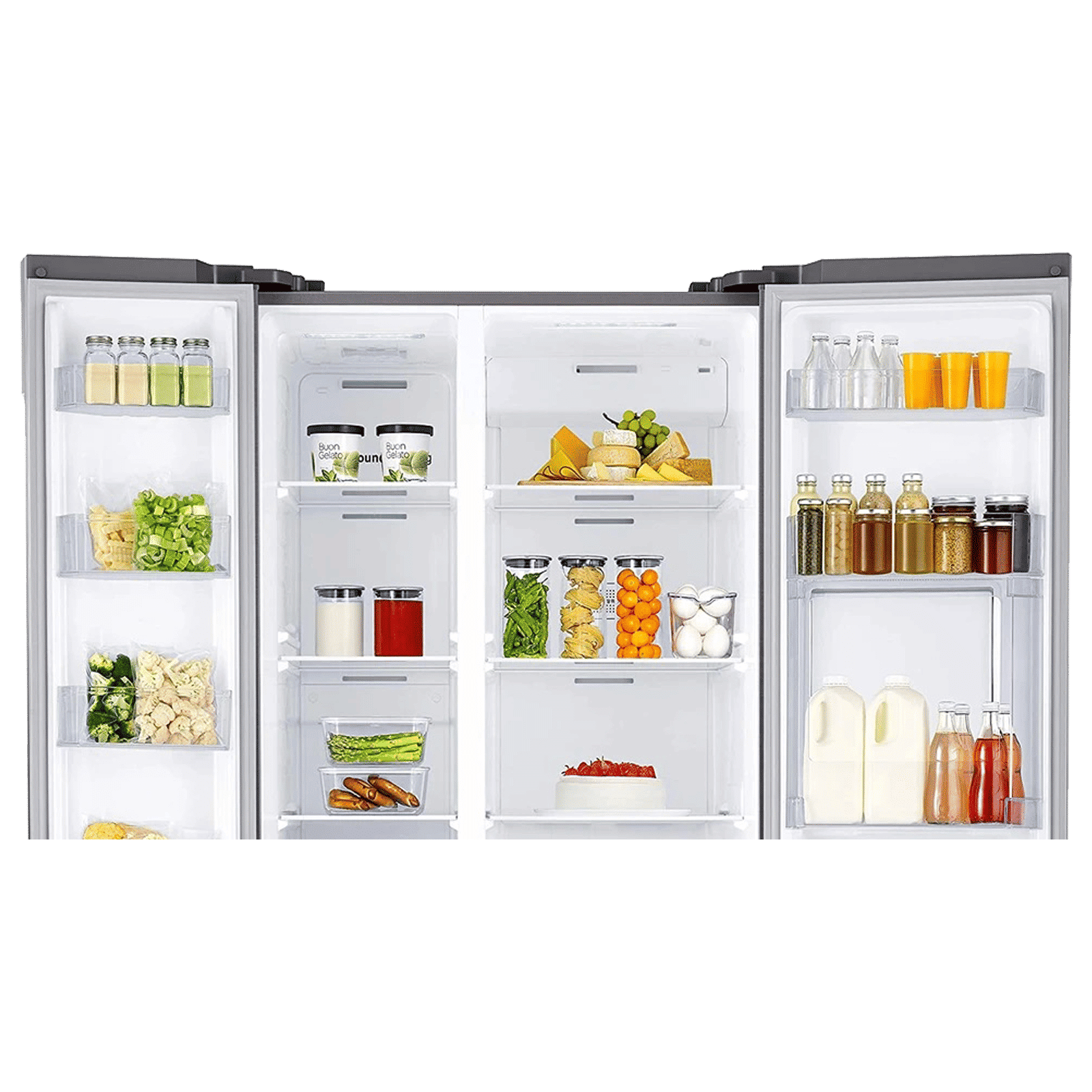 SAMSUNG 845 Litres Frost Free Side by Side Refrigerator with Anti Bacteria Protector (RS82A6000SL/TL, Clean Steel)_10