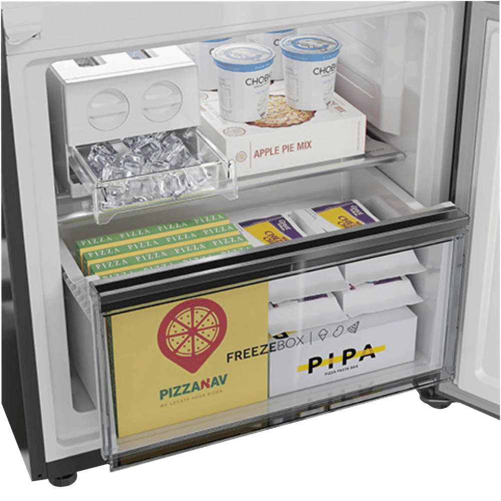 Haier 376 Litres 3 Star Frost Free Double Door Bottom Mount Convertible Refrigerator with Magic Cooling Technology (HRB-3964PKG-E, Black Glass) Haier 376 Litres 3 Star Frost Free Double Door Bottom Mount Convertible Refrigerator with Magic Cooling Technology (HRB-3964PKG-E, Black Glass)_8