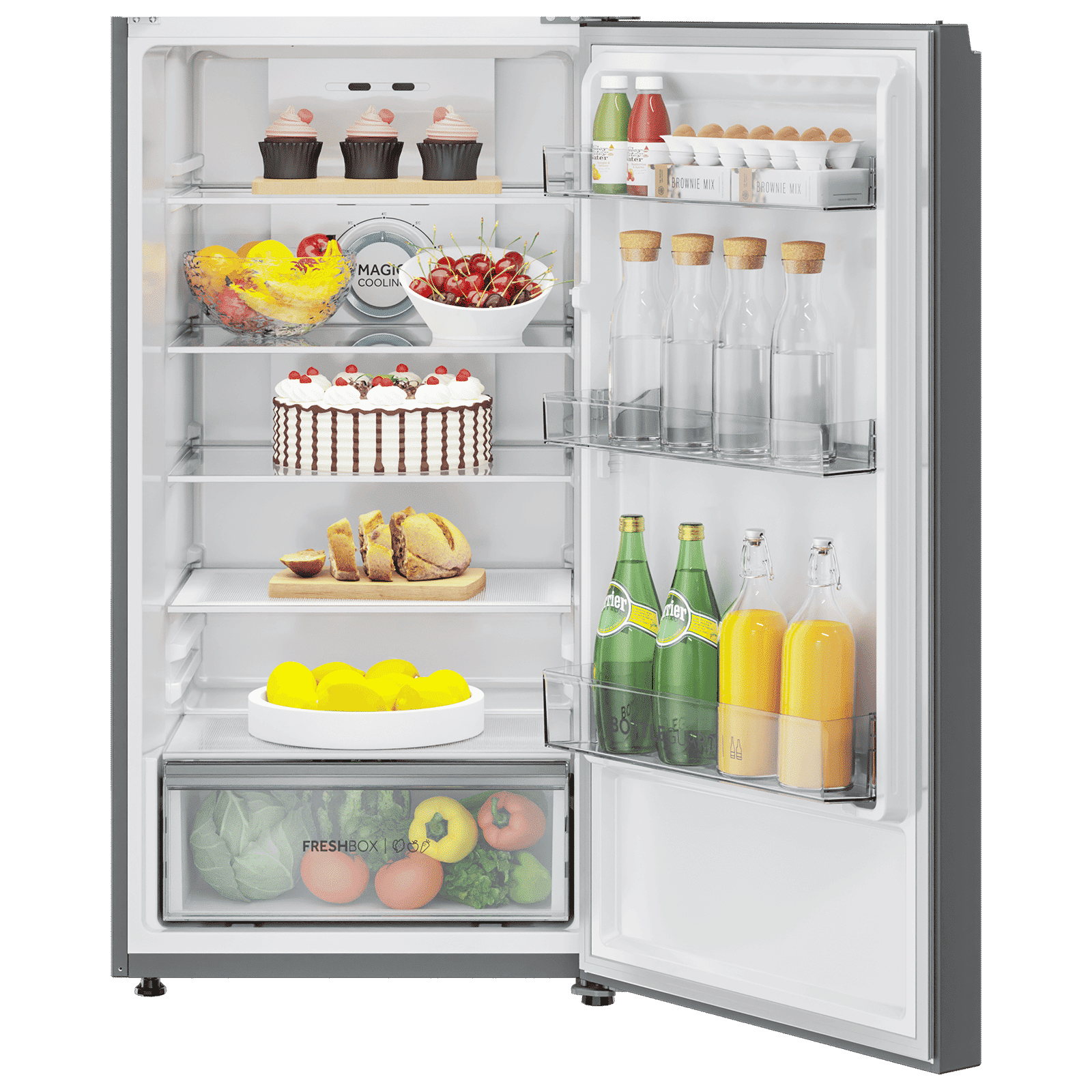 Haier 345 Litres 3 Star Frost Free Double Door Convertible Refrigerator with Magic Cooling Technology (HRF-3654CIS-E, Inox Steel)_7