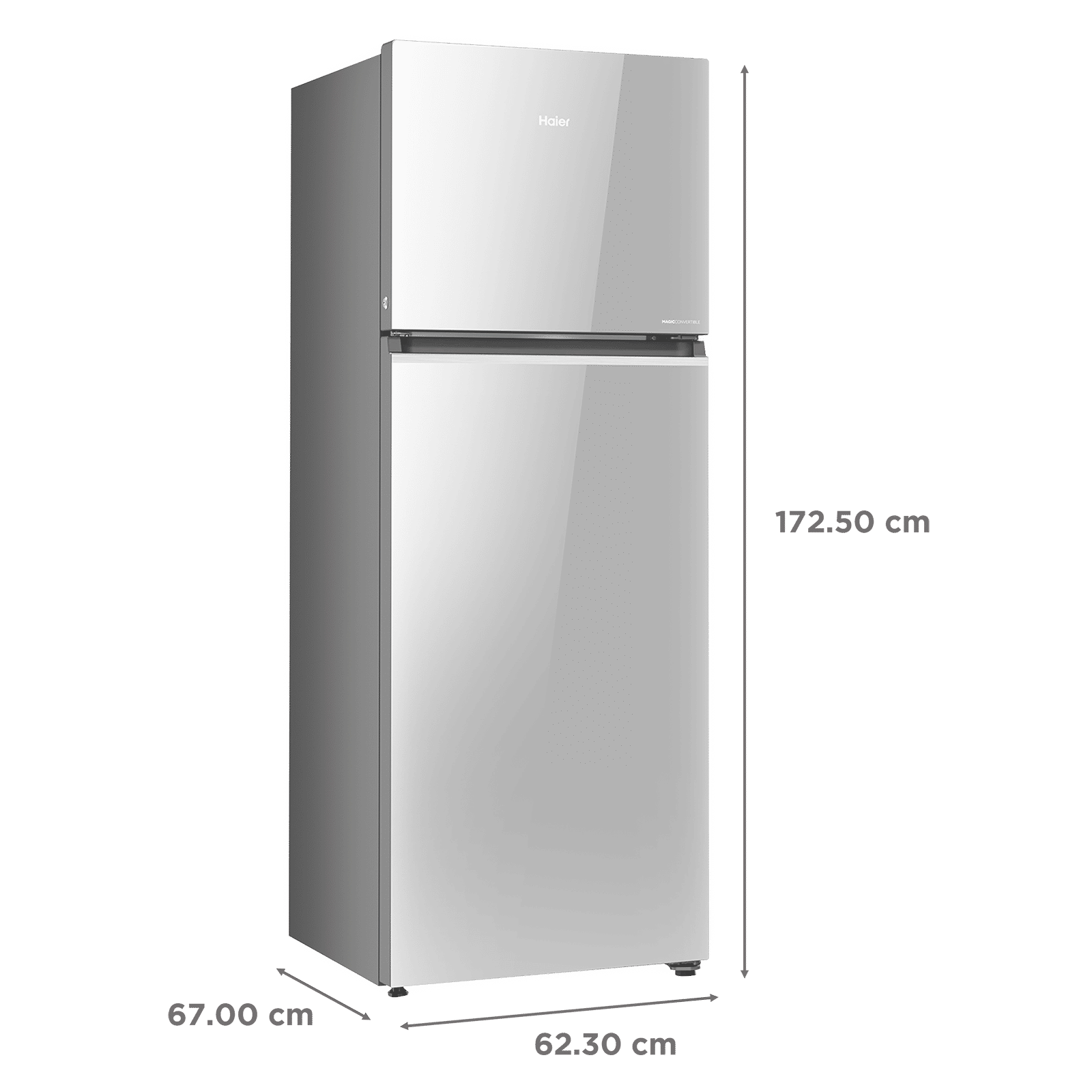 Haier 358 Litres 3 Star Frost Free Double Door Convertible Refrigerator with Magic Cooling Technology (HRF-3954PMG-E, Mirror Glass)_3