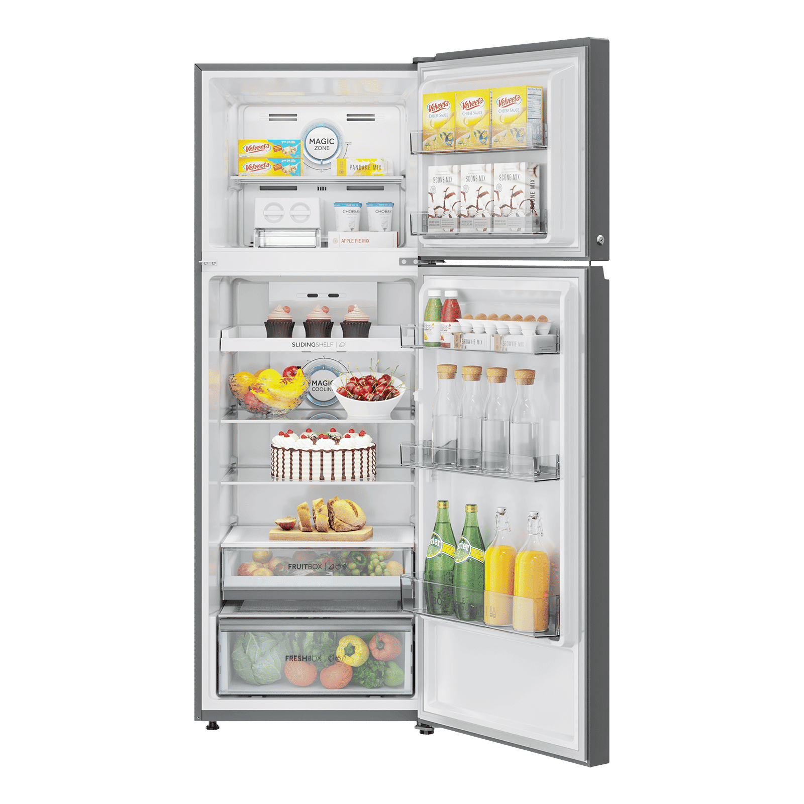 Haier 358 Litres 3 Star Frost Free Double Door Convertible Refrigerator with Magic Cooling Technology (HRF-3954PMG-E, Mirror Glass)_5