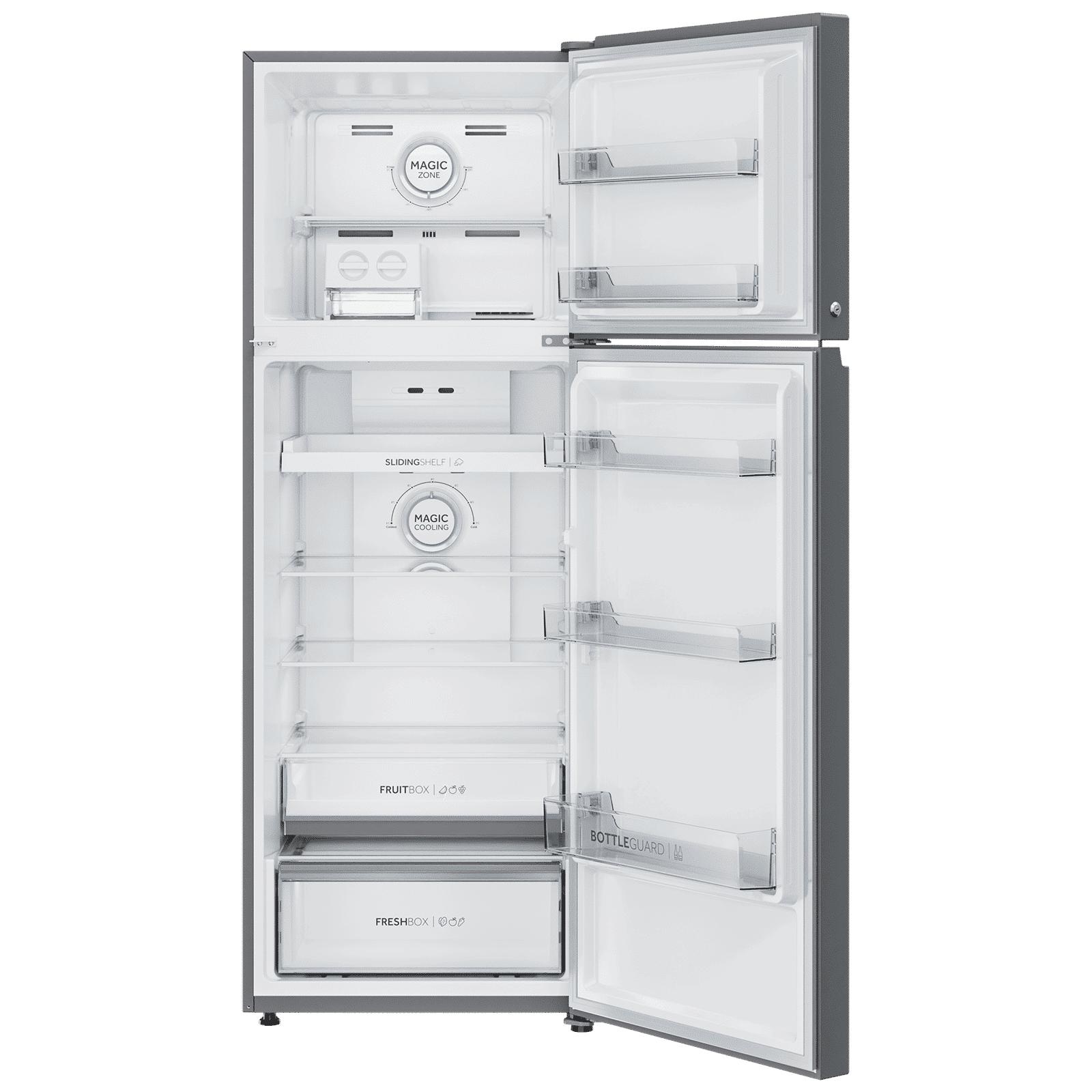 Haier 358 Litres 3 Star Frost Free Double Door Convertible Refrigerator with Magic Cooling Technology (HRF-3954PMG-E, Mirror Glass)_6