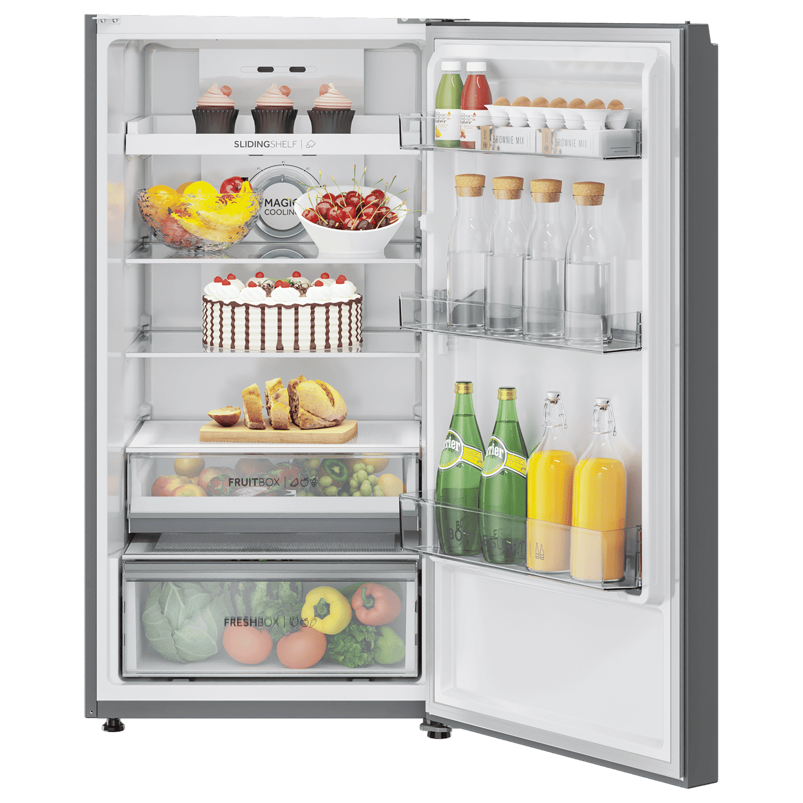 Haier 358 Litres 3 Star Frost Free Double Door Convertible Refrigerator with Magic Cooling Technology (HRF-3954PMG-E, Mirror Glass)_7